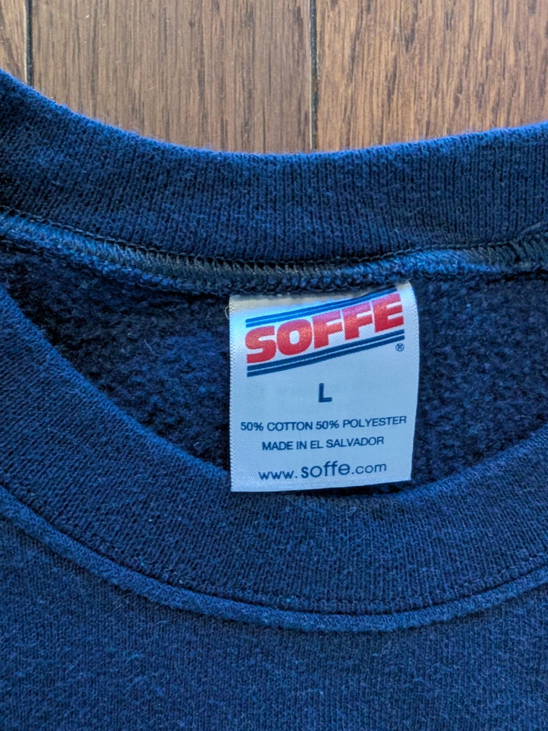 Soffe Vintage Navy Soffe Sweats Crewneck - Size L Size US L / EU 52-54 / 3 - 2 Thumbnail