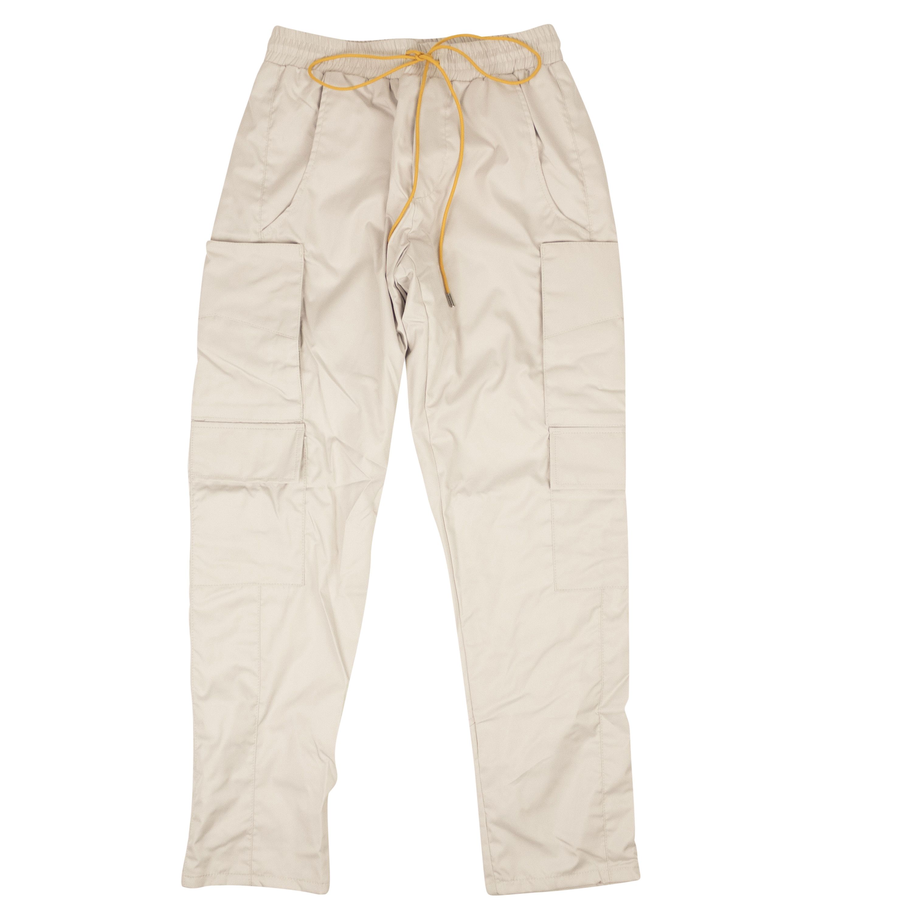 Image of Rhude Creme Rhose Polyester Relax Fit Cargo Pants Size Xl, Men's