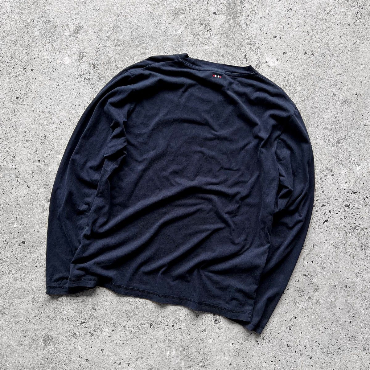 Napapijri Napapijri Mens Blue Long Sleeve T-Shirt Center Graphic Print Size US XL / EU 56 / 4 - 5 Thumbnail