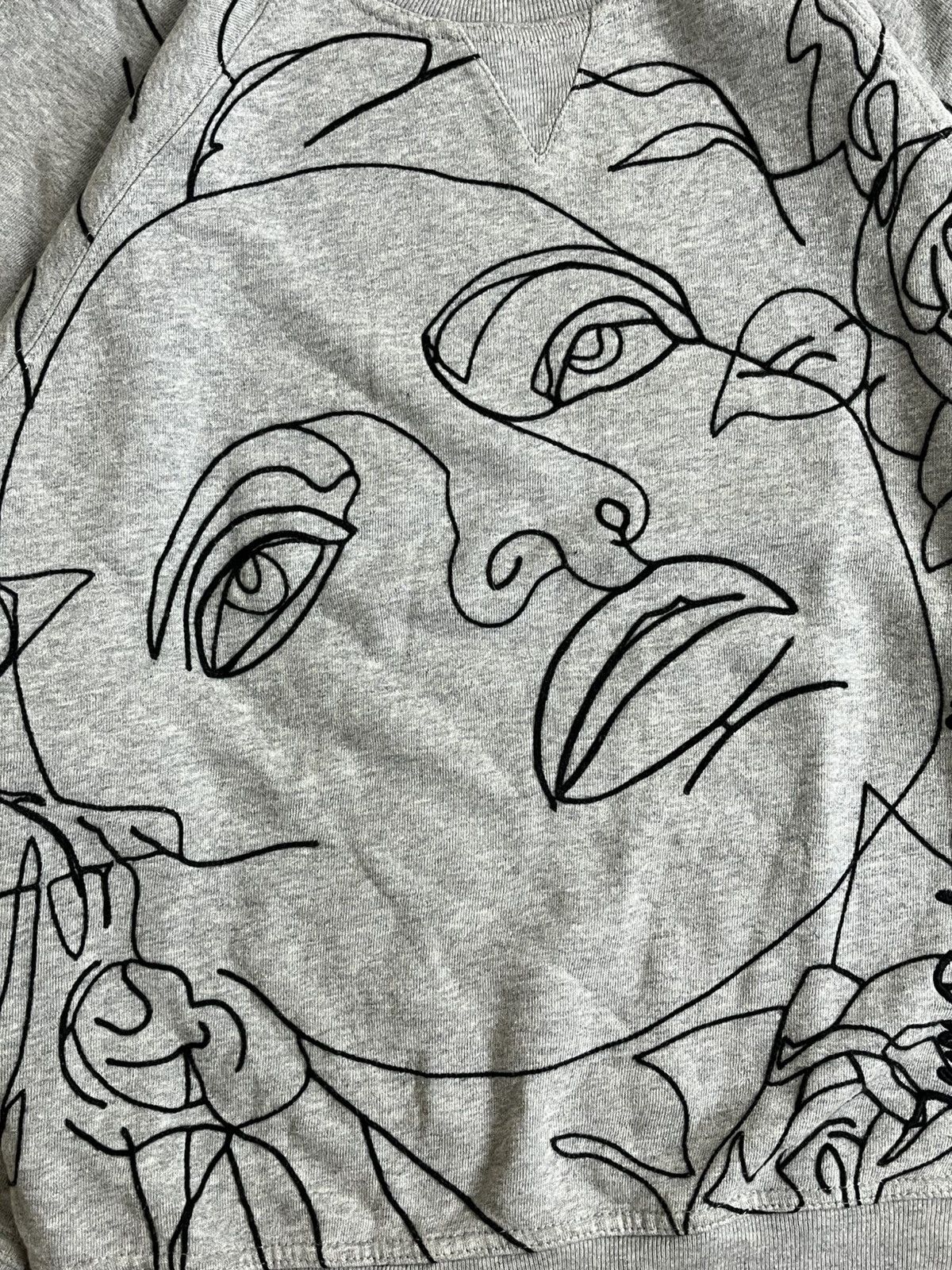 Jean Paul Gaultier Jean Paul Gaultier Face Floral Sweatshirt Size US M / EU 48-50 / 2 - 7 Thumbnail