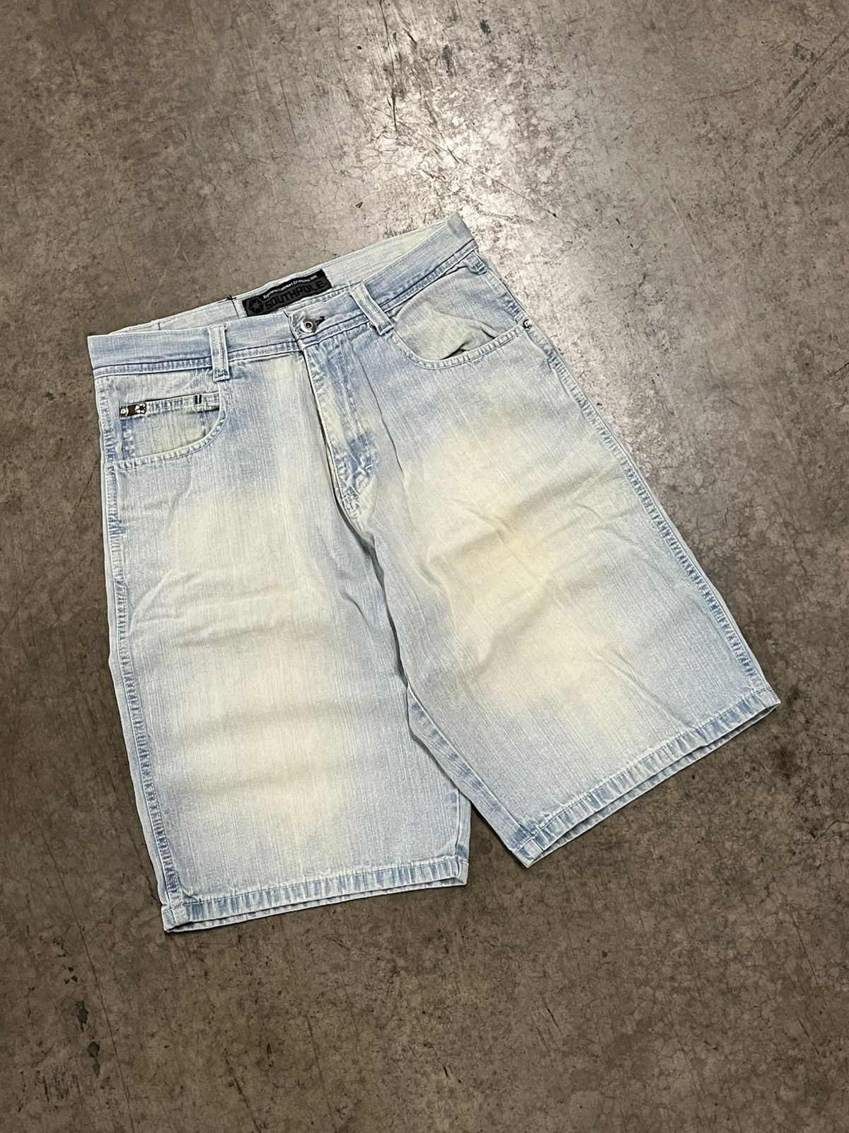 Southpole × Vintage Southpole y2k baggy jorts faded denim skater streetwear hype Size US 32 / EU 48 - 6 Thumbnail