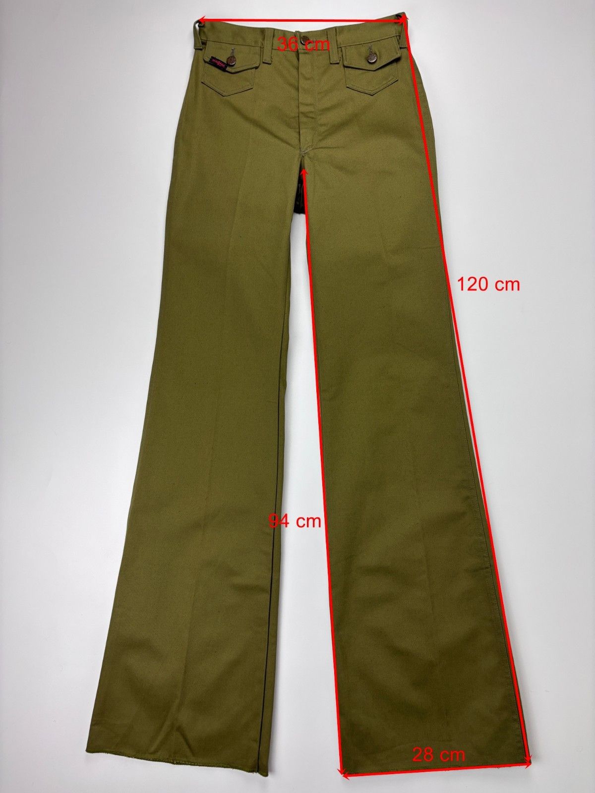 Other Vintage 70s MacLean Flared Pants Retro Trousers Size 173 Size 30" / US 8 / IT 44 - 2 Thumbnail