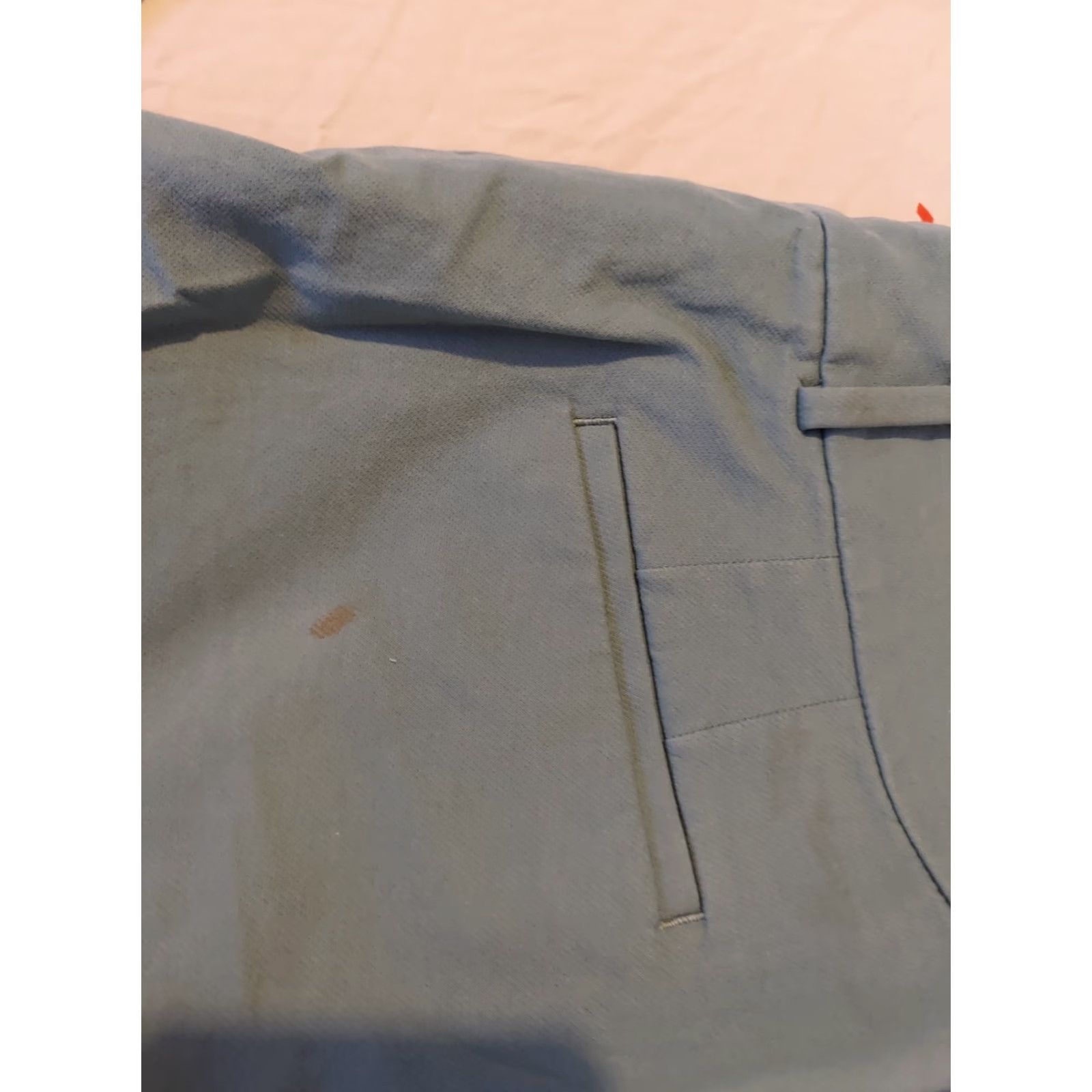 Ann Taylor Womens Ann Taylor Dress Pants 10 Green Slack Chino Khaki Trouser Cotton Size 32" / US 10 / IT 46 - 7 Thumbnail