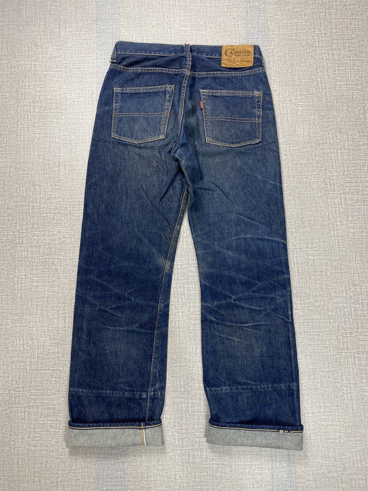 Japanese Brand × Vintage Vintage Canton Selvedge Jeans 60’s Size US 31 - 2 Thumbnail