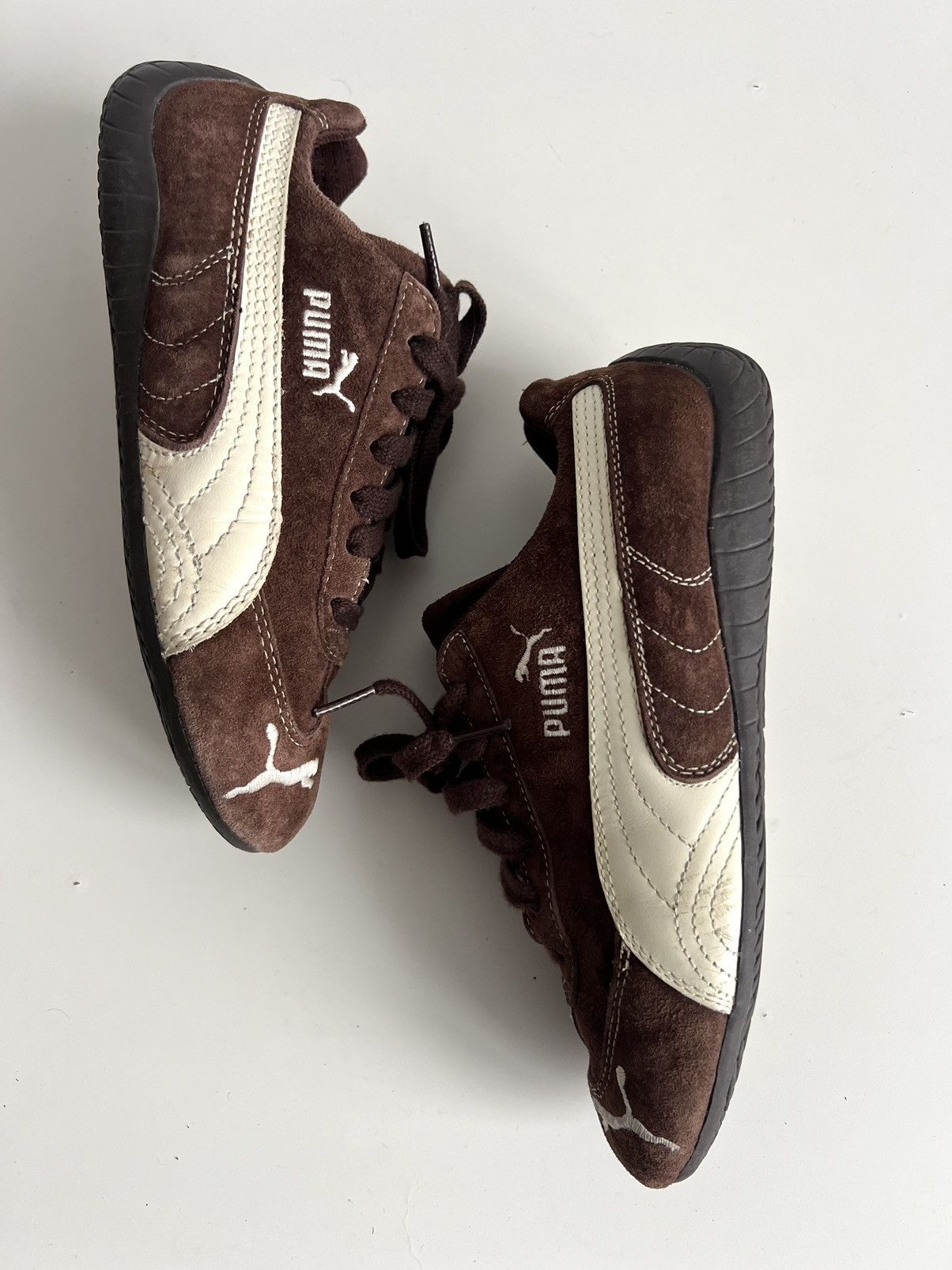 Puma Vintage Puma Speedcat Brown Suede Sneakers Size US 7 / IT 37 - 5 Thumbnail