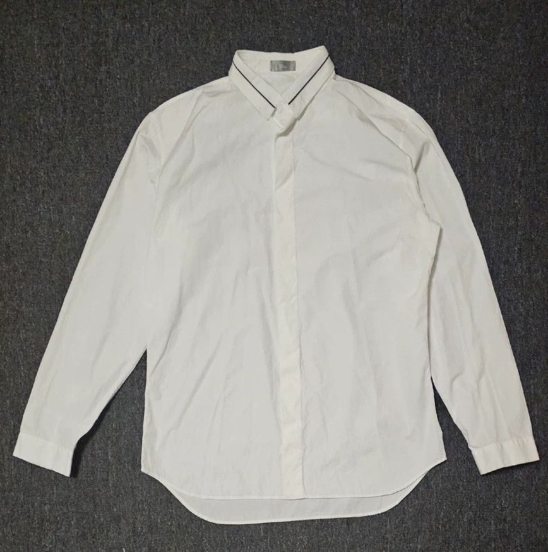 Dior Dior White Long Sleeve Button Up Shirt-yf Size US M / EU 48-50 / 2 - 1 Thumbnail