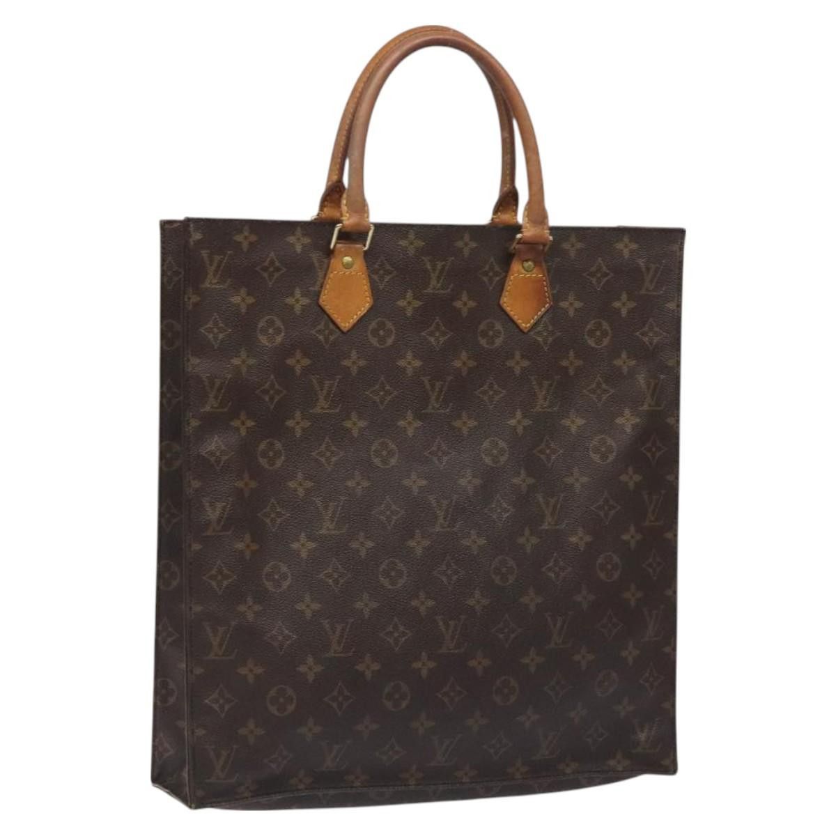Louis Vuitton LOUIS VUITTON Monogram Sac Plat Hand Bag M51140 Size ONE SIZE - 1 Thumbnail