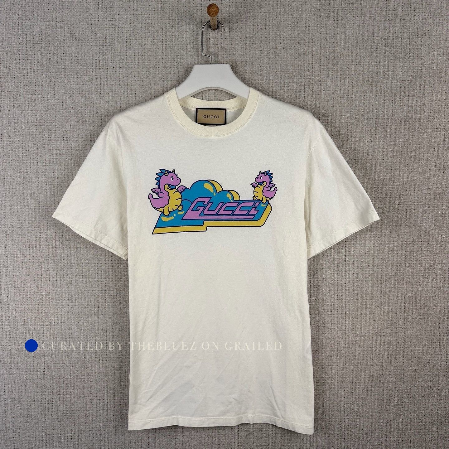 Gucci Cartoon Graphic T-Shirt in White Size US L / EU 52-54 / 3 - 1 Thumbnail