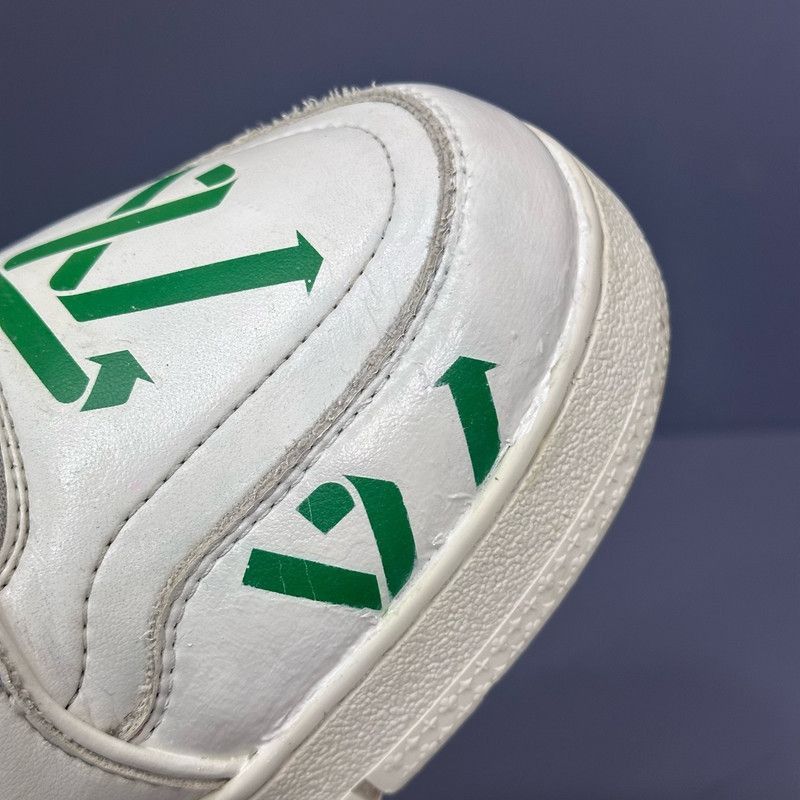 Louis Vuitton Louis Vuitton Low-Top Green and White Sneakers - Size US 8 / EU 41 - 7 Thumbnail
