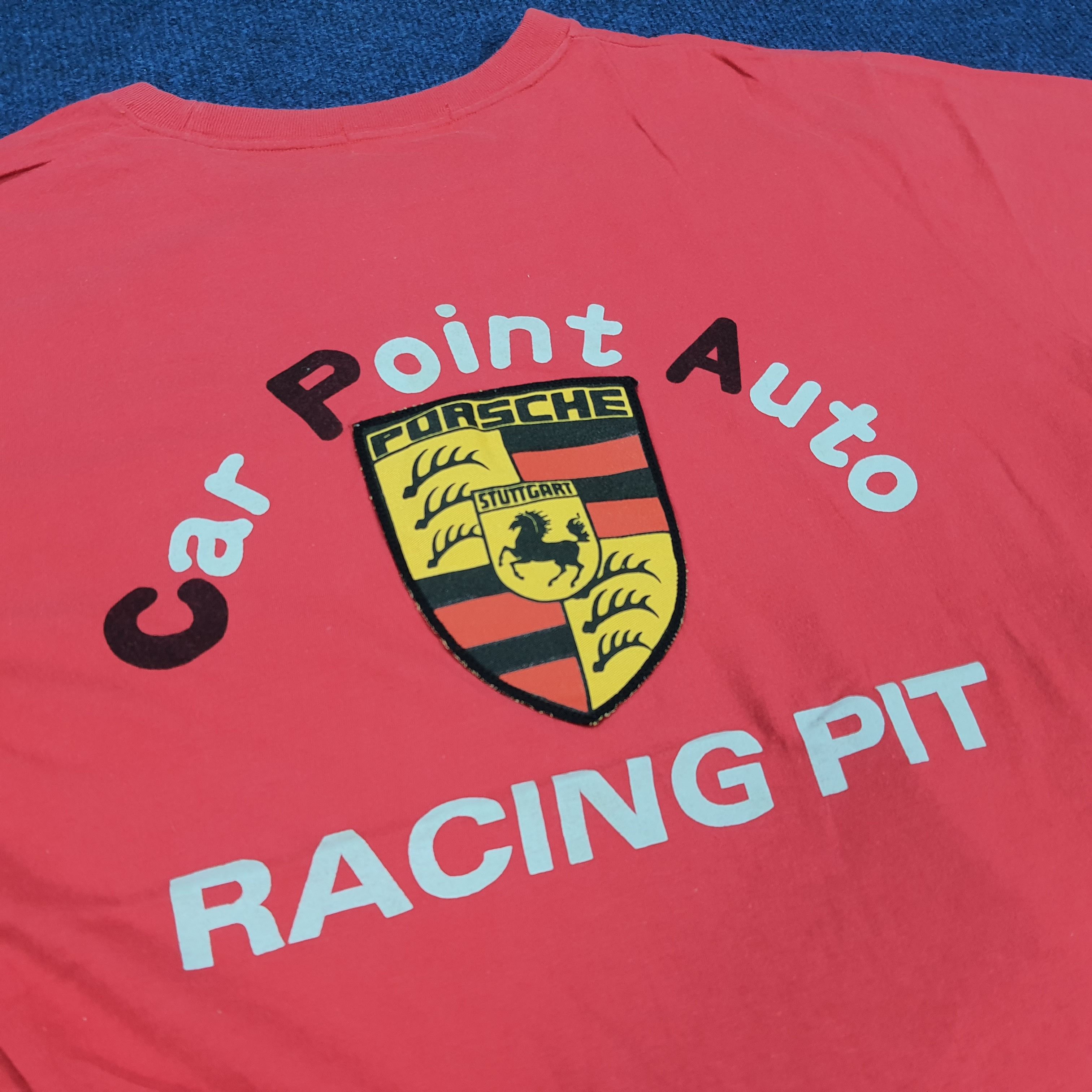 Porsche Design × Vintage Vintage Porche Motorsports Racing Pit Big Logo Tshirt Size US M / EU 48-50 / 2 - 2 Thumbnail
