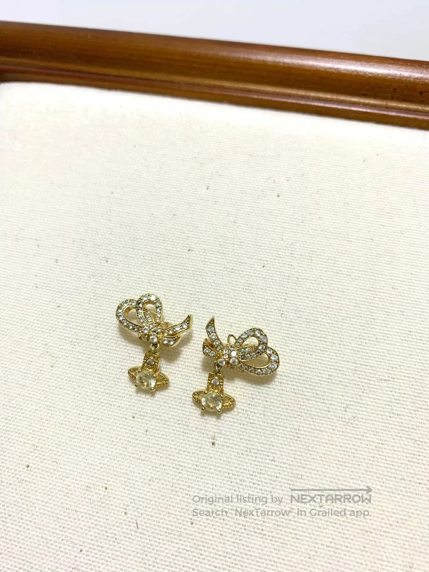 Vivienne Westwood Vivienne Westwood Bow Saturn Earrings. Size ONE SIZE - 2 Thumbnail