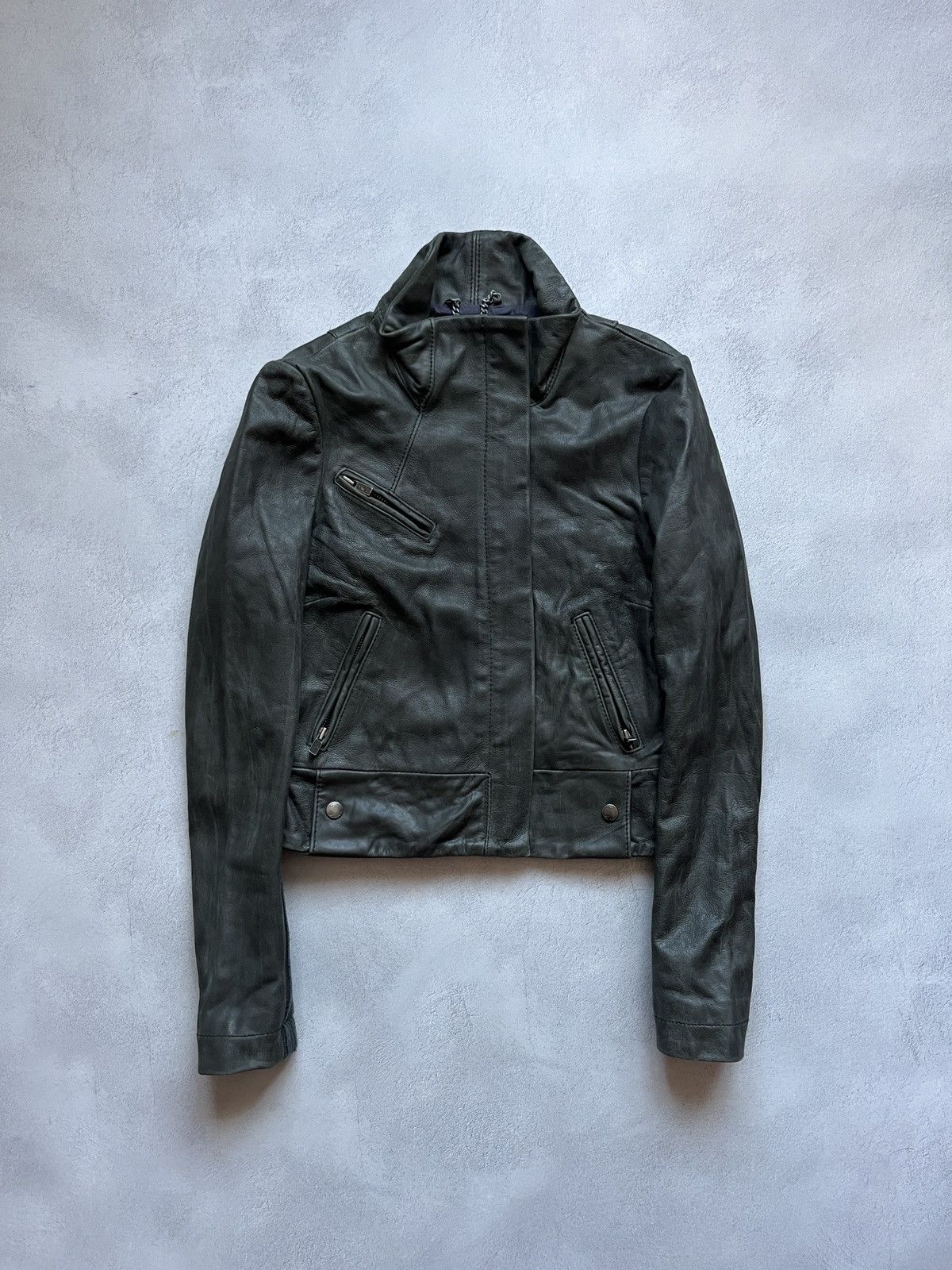 Allsaints All Saints Leather Jacket Women US 4 Size US XS / EU 42 / 0 - 1 Thumbnail