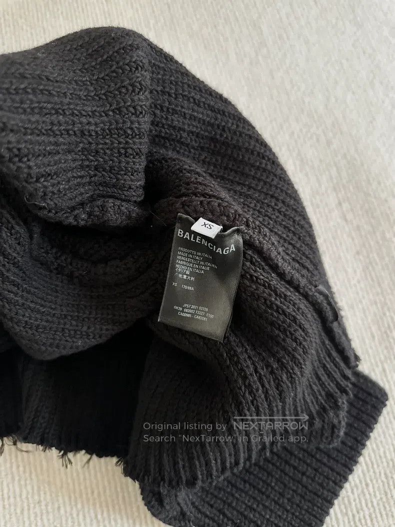 Balenciaga Balenciaga Black Wool Turtleneck Sweater Size US XS / EU 42 / 0 - 2 Thumbnail