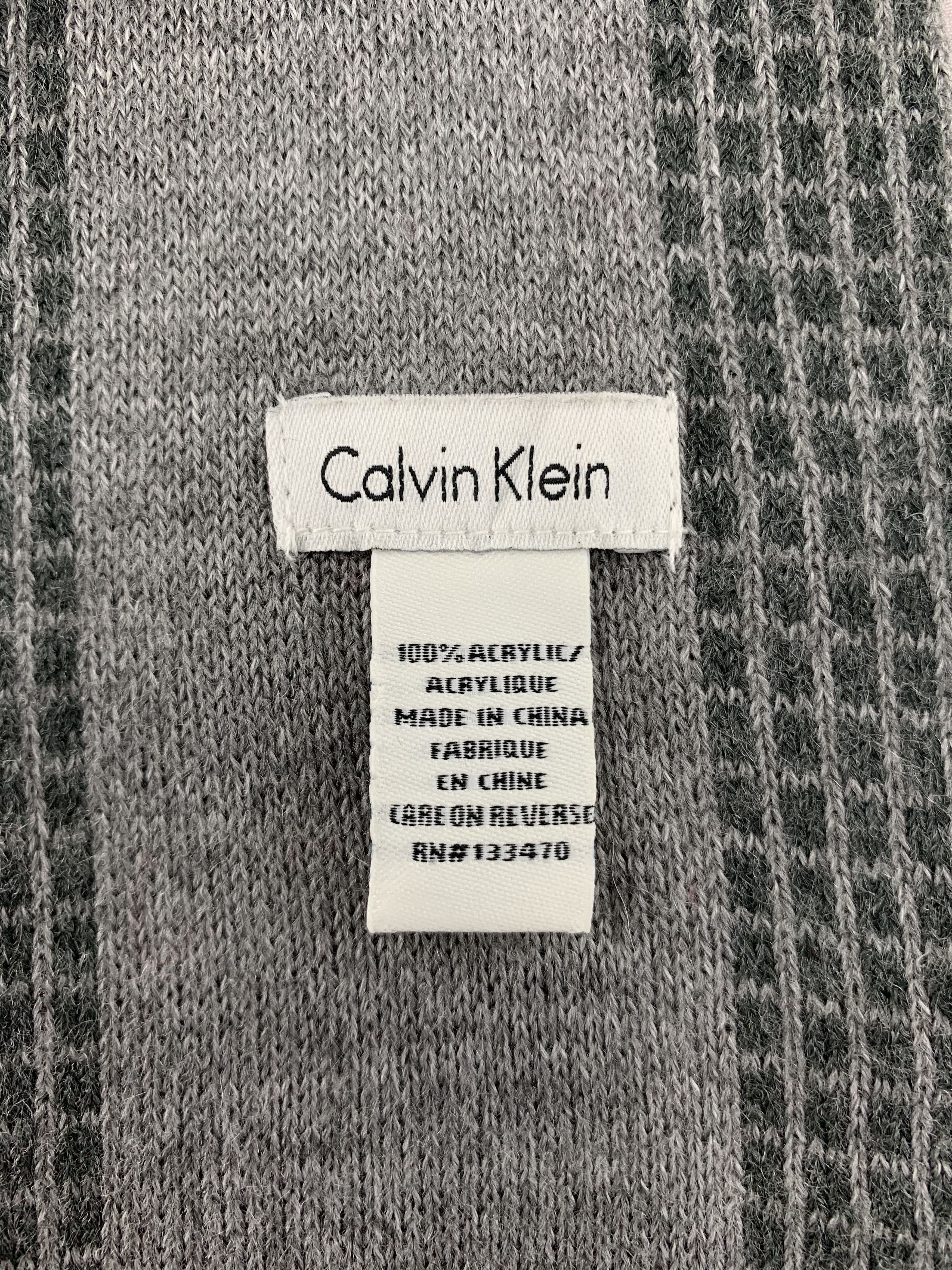Calvin Klein Calvin Klein Scarf Wool Muffler Neck Wrap BL5156 Size ONE SIZE - 5 Thumbnail