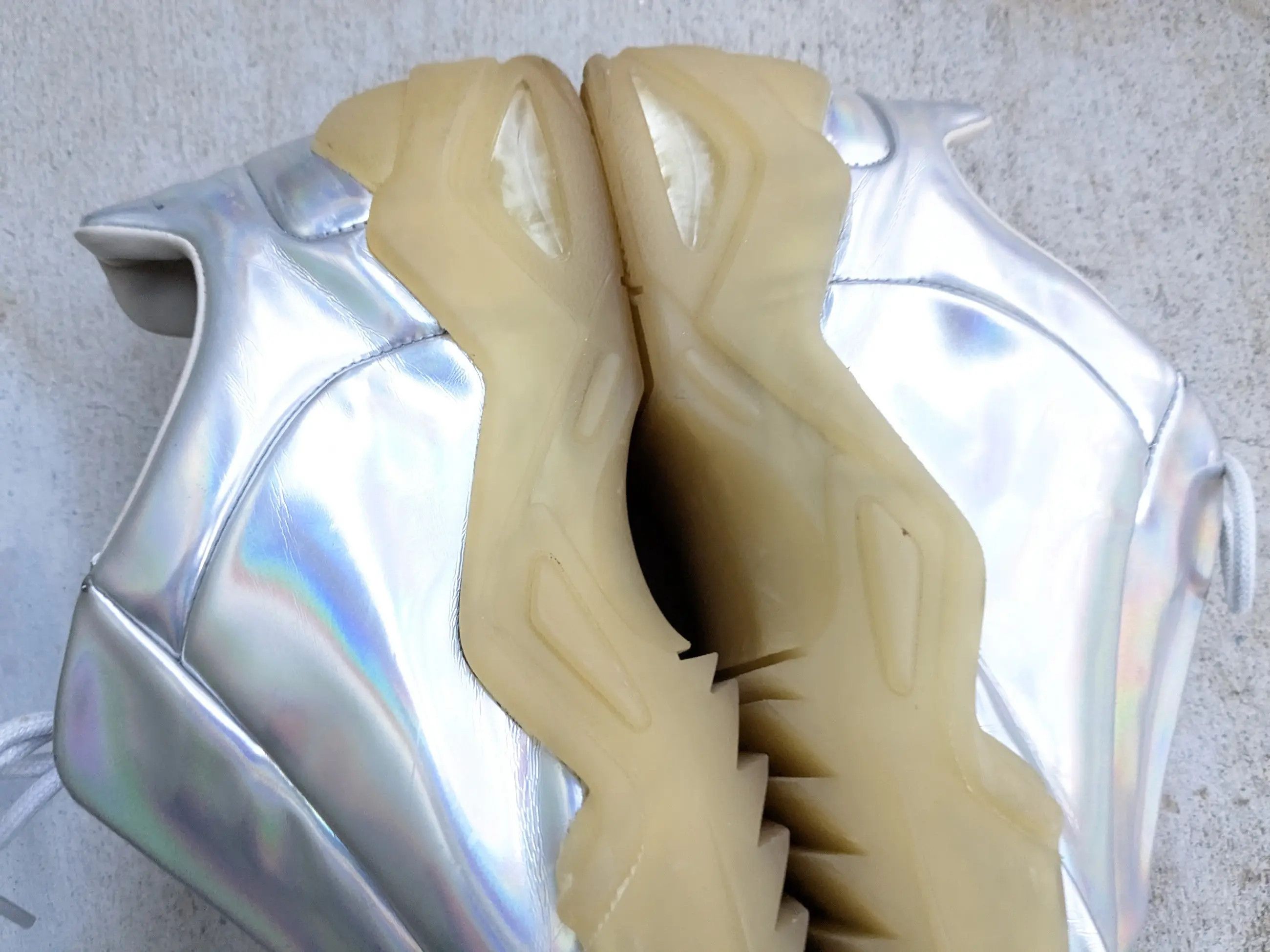 Maison Margiela Maison Margiela New Future Silver 8 41 Leather Low Tops Size US 8 / EU 41 - 15 Thumbnail