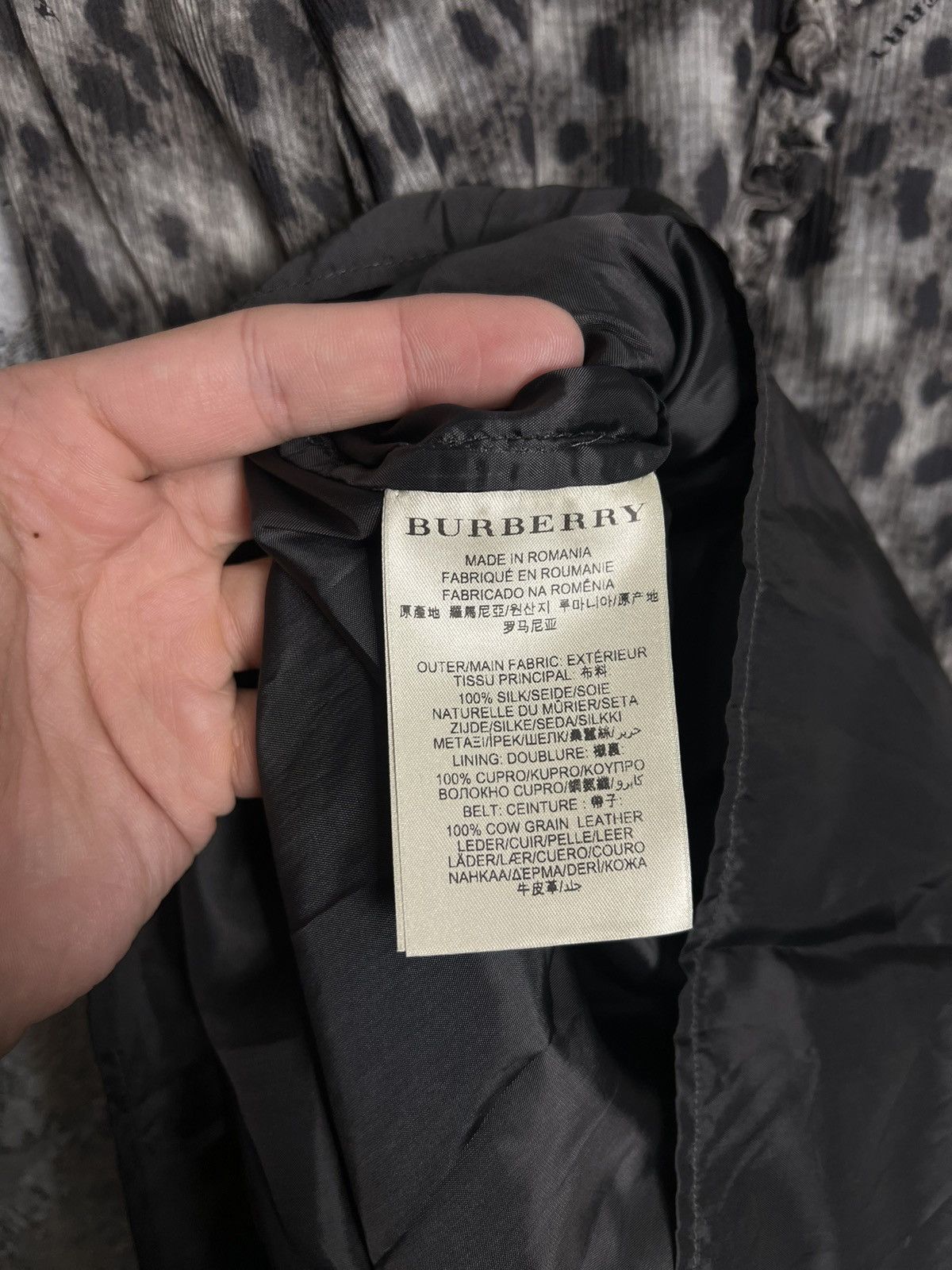 Burberry × Vintage Burberry Brit Dress Animal Printed Mesh Long Sleeve Tunic Size M / US 6-8 / IT 42-44 - 8 Thumbnail