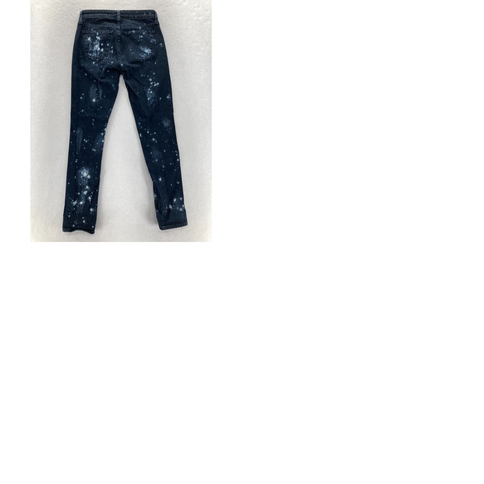 Denime BIG STAR Nova XVI Hydra Jeans Women 12 Dark Blue Denim Paint Splat Cigarette Slim Straight 5-Pocket Denim Jeans Womens Blue 26in Waist Size 34" / US 12 / IT 48 - 9 Thumbnail