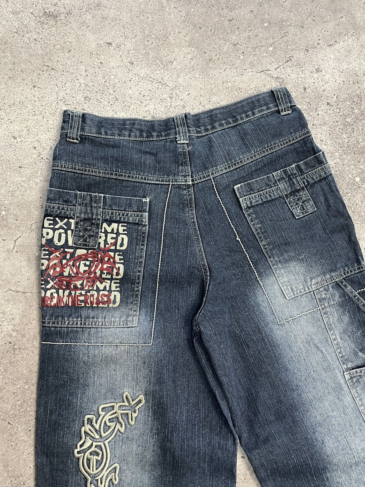 Wu-Tang Clan Vintage Eminem Style 00s Carpenter Denim Rap Jens Pants Size US 30 / EU 46 - 14 Thumbnail