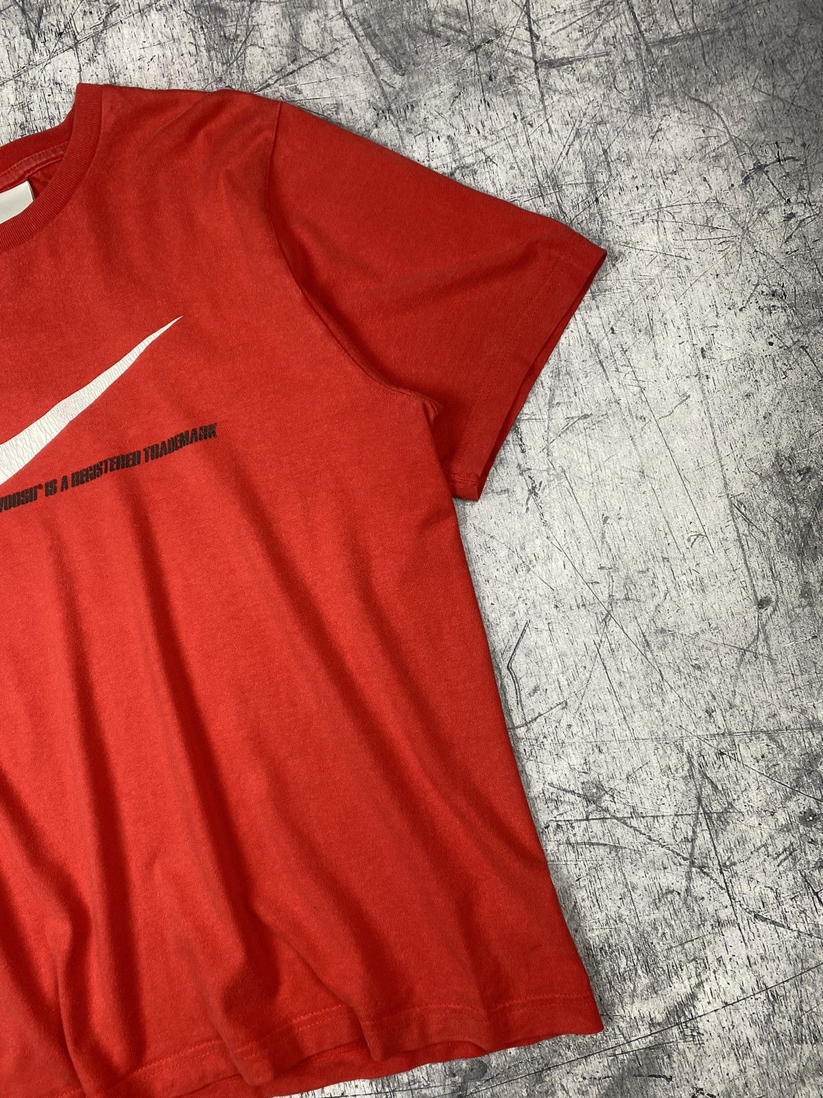 Nike × Vintage Vintage Nike Swoosh Drill T Shirt Size M Size US M / EU 48-50 / 2 - 4 Thumbnail