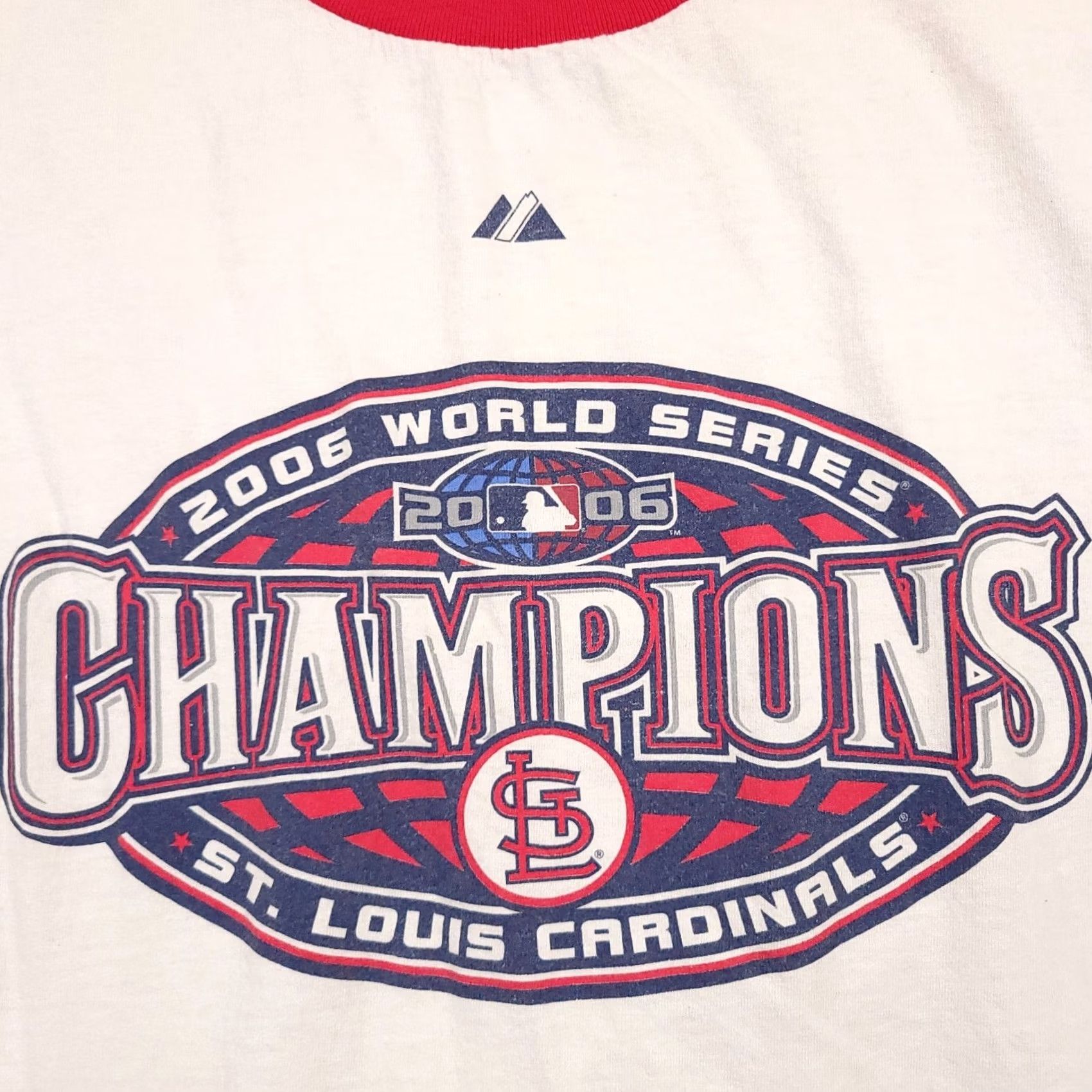 Vintage VINTAGE Cardinals Shirt Mens 2X White Ringer 2006 World Series Champions MLB Y2K Size US XXL / EU 58 / 5 - 4 Thumbnail