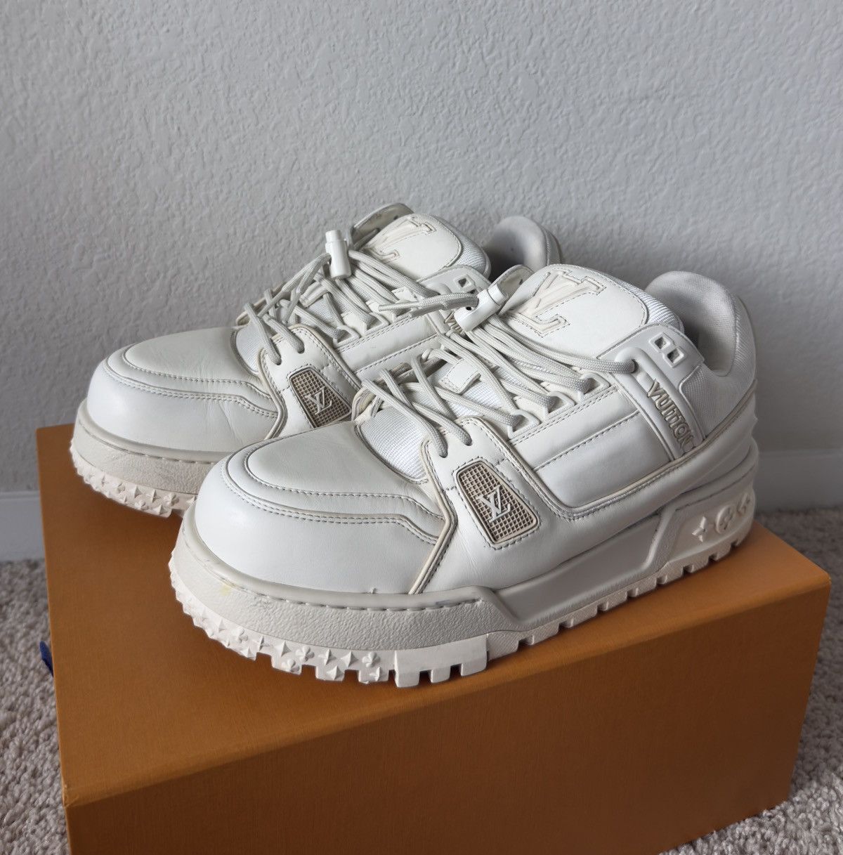 Louis Vuitton LV Trainer Maxi Sneaker White