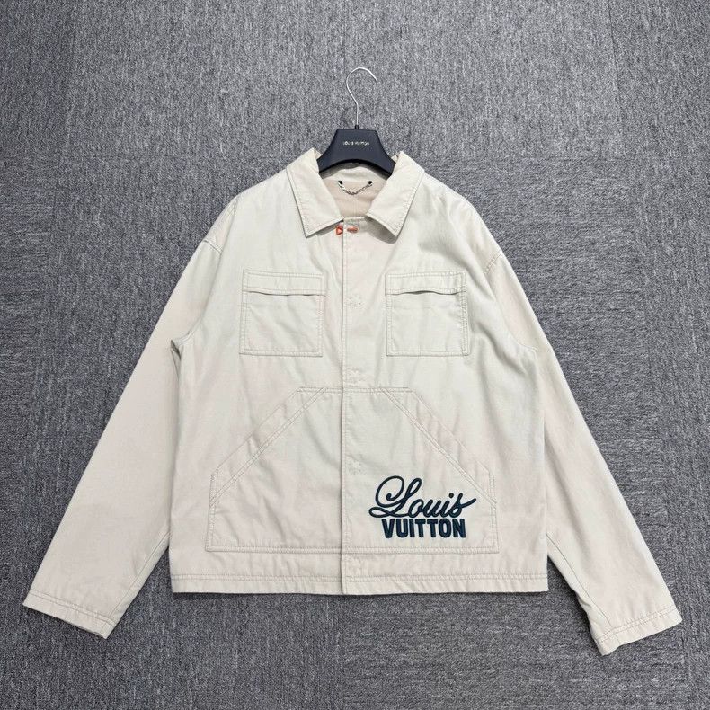 Louis Vuitton Louis Vuitton Off-white pin embroidered overalls jacket 250 Size US M / EU 48-50 / 2 - 3 Thumbnail
