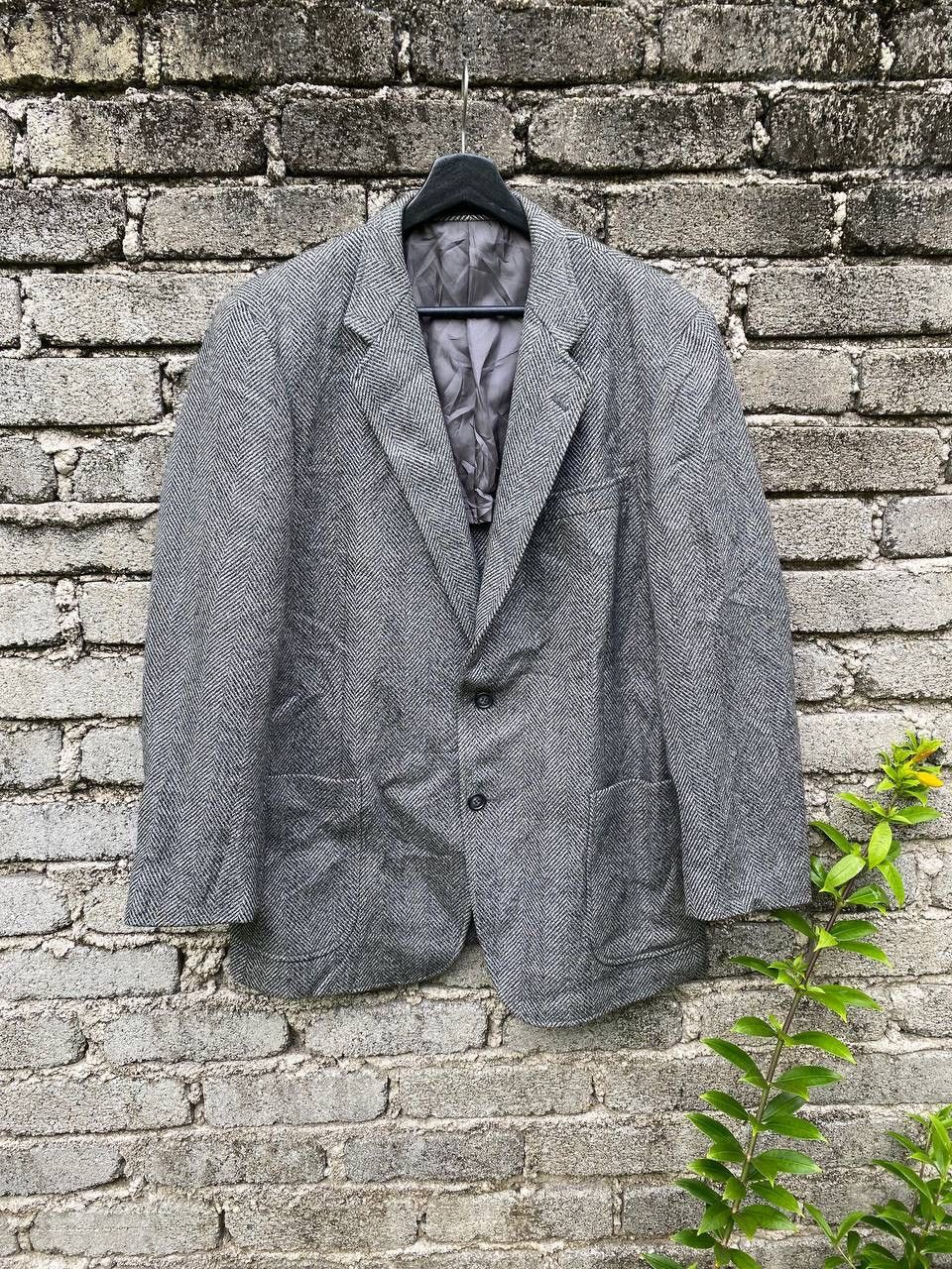 Vintage Vintage 80s Melbo Century Herringbone Blazer Size US M / EU 48-50 / 2 - 1 Thumbnail