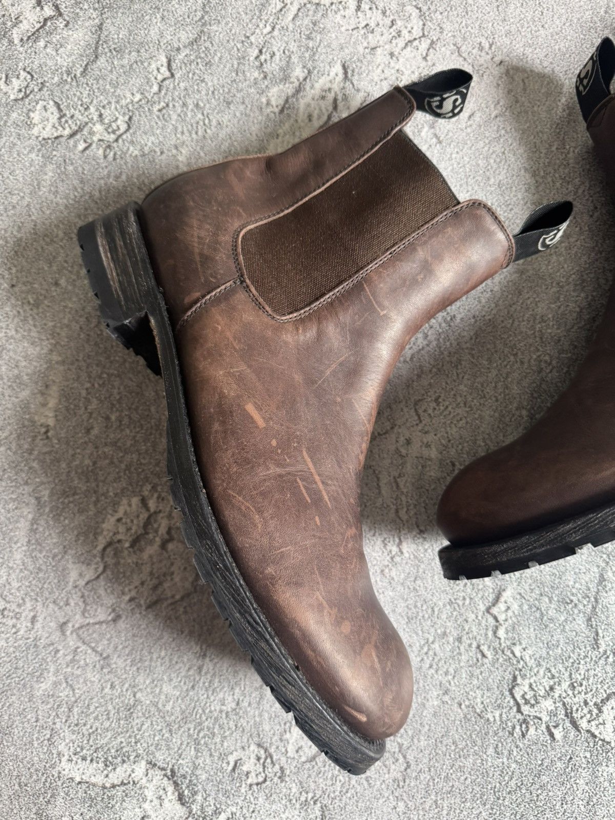 Sendra Sendra 44size Chelsea leather brown shoes boots western 00s Size US 11 / EU 44 - 5 Thumbnail