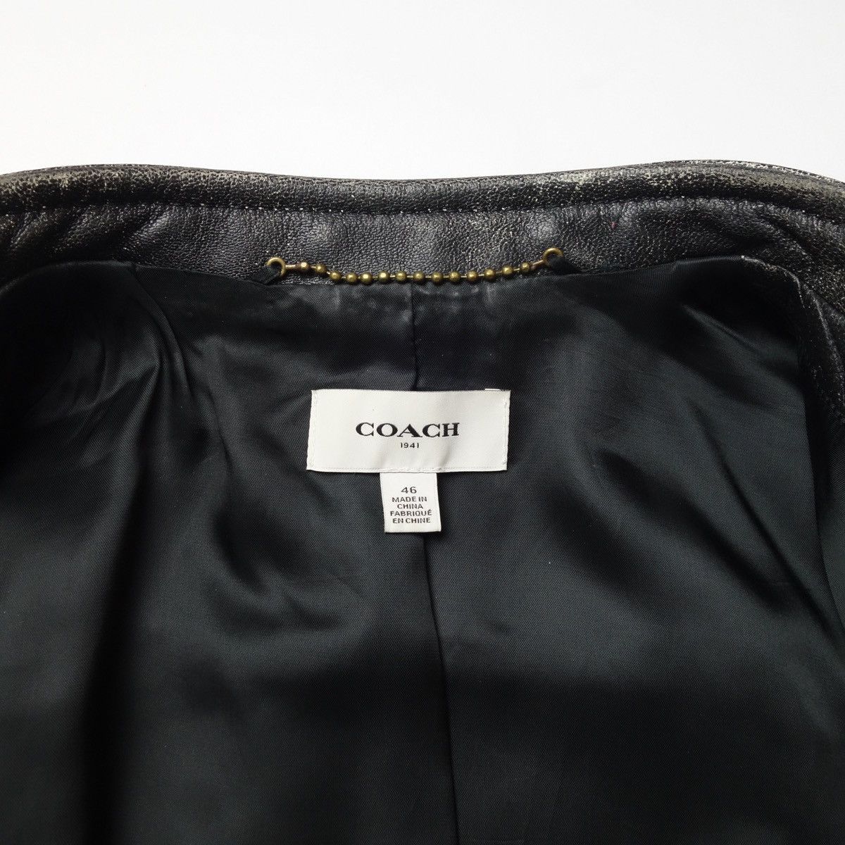 Coach FW2016 "COACH" Vintage Goat Leather Rider Jacket Size US S / EU 44-46 / 1 - 10 Thumbnail