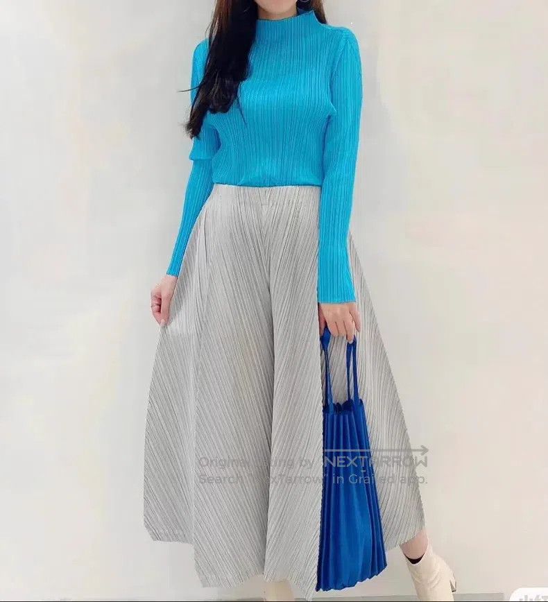 Issey Miyake Issey Miyake size:5 Irregular Wide-Leg Trousers Size 22" - 7 Thumbnail