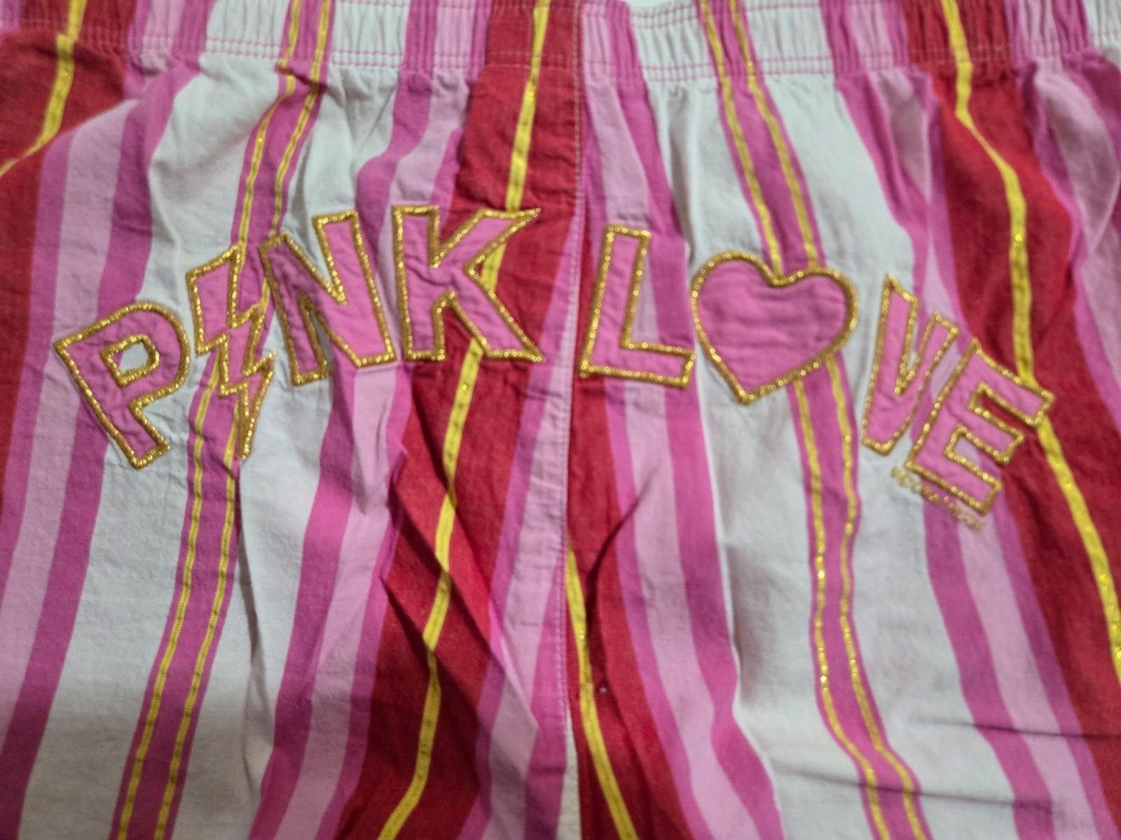 Designer Victorias Secret PINK Vintage Lounge Pants Capri M EUC RARE Size 32" / US 10 / IT 46 - 1 Thumbnail