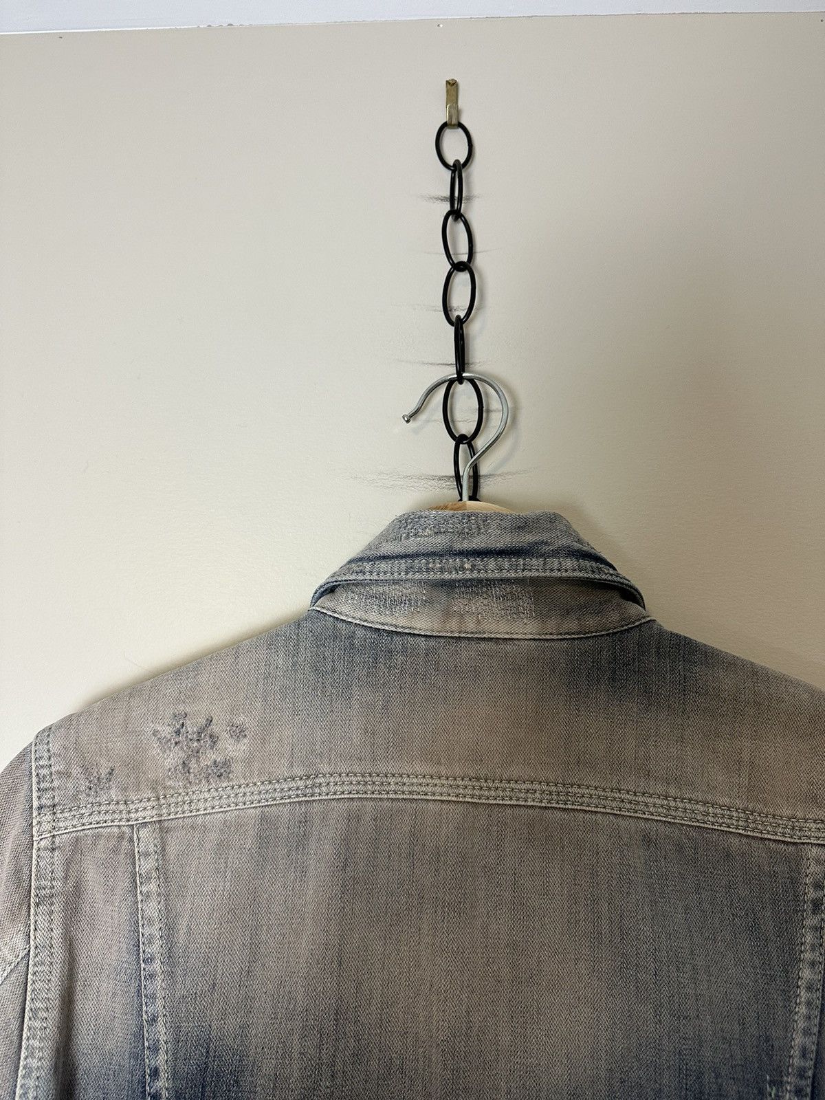 Diesel × Vintage Vintage Diesel Repaired Denim Jacket Small Size S / US 4 / IT 40 - 12 Thumbnail