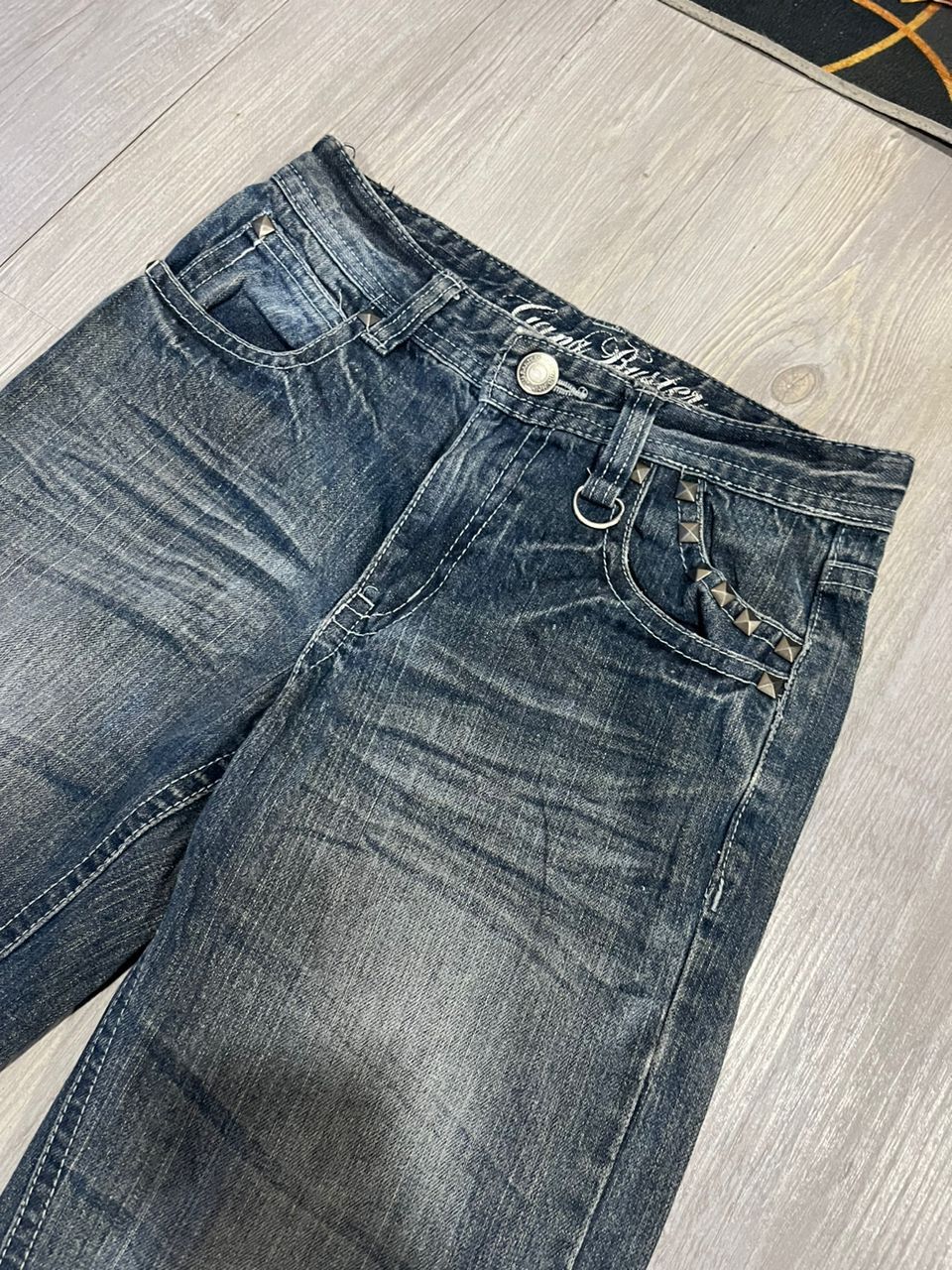Hysteric Glamour RARE JEANS GENG BUSTER Skull Denim Size US 27 - 3 Thumbnail
