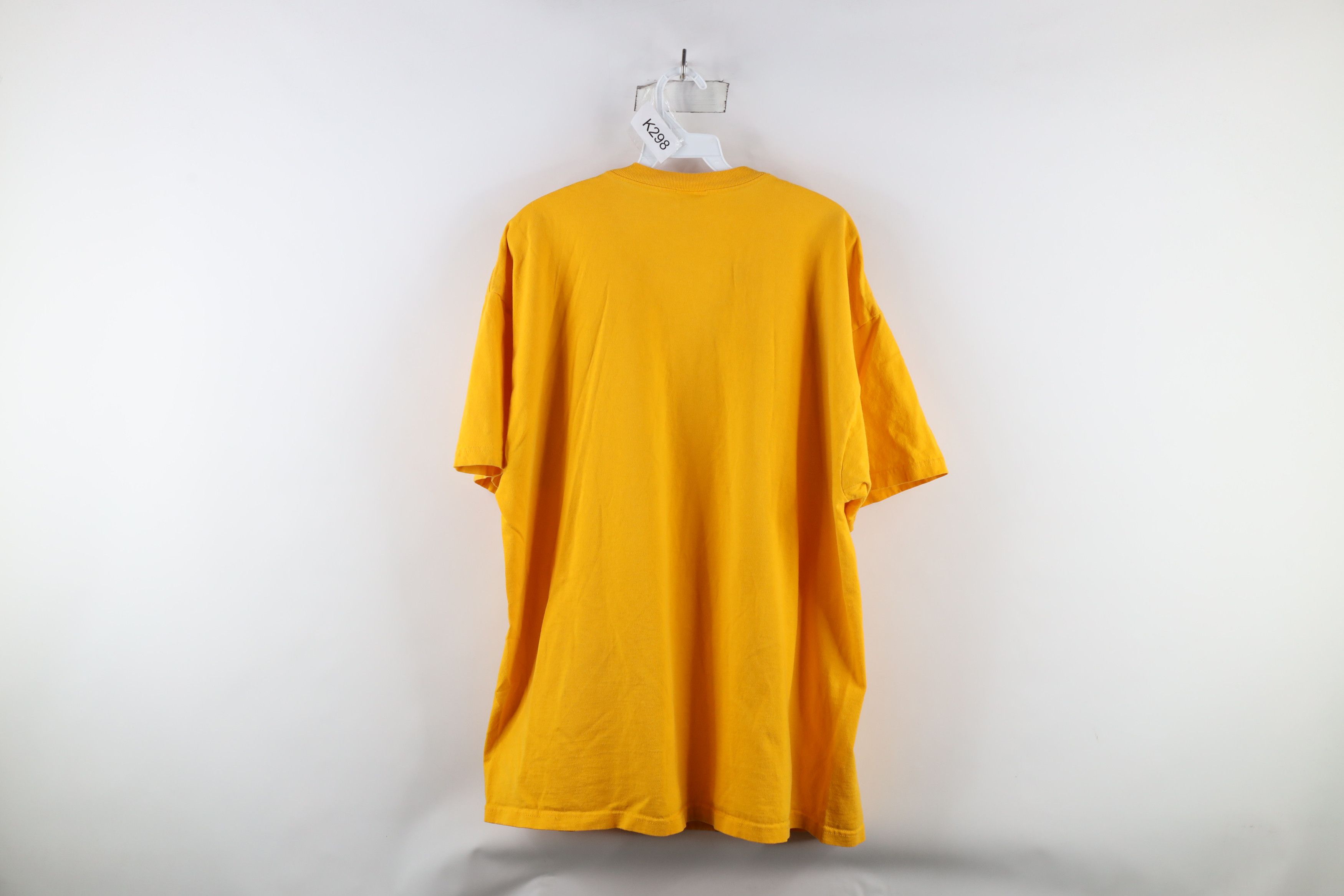 Vintage Vintage 90s Spell Out University of Michigan T-Shirt Maize Size US XXL / EU 58 / 5 - 10 Thumbnail
