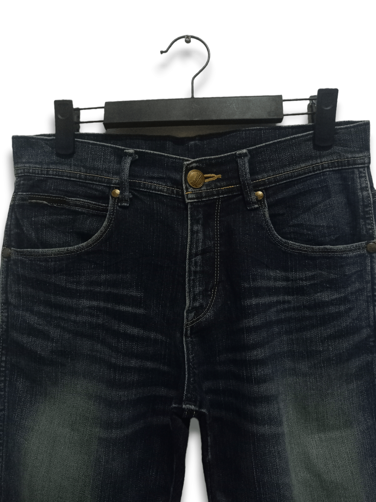 Wrangler Vintage Wrangler Blue Wash Distressed Jeans 29x32 Size US 29 - 4 Thumbnail