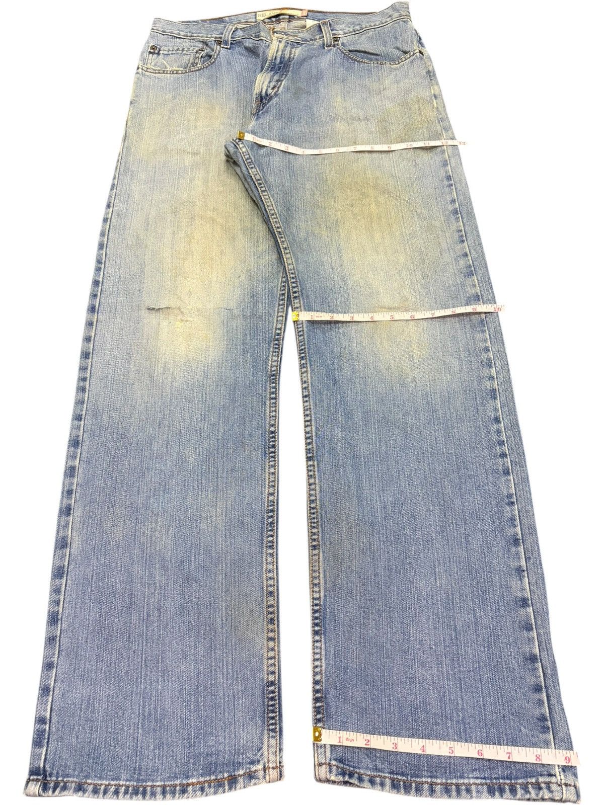 Levi's Vintage 90s Levis 559 Mud Wash Distress Baggy Jeans Size US 34 / EU 50 - 8 Thumbnail