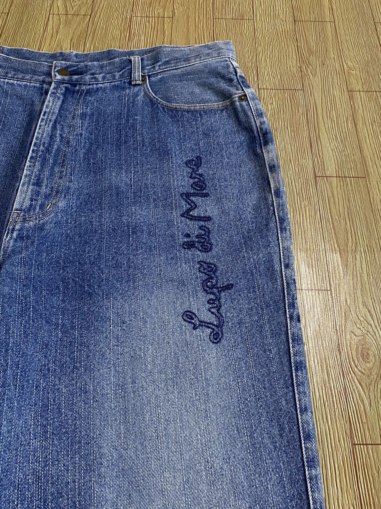 Vintage Rare Vintage Brand Lupo Di Mare Sina Cova Baggy Jeans 1990s Size US 39 - 5 Thumbnail