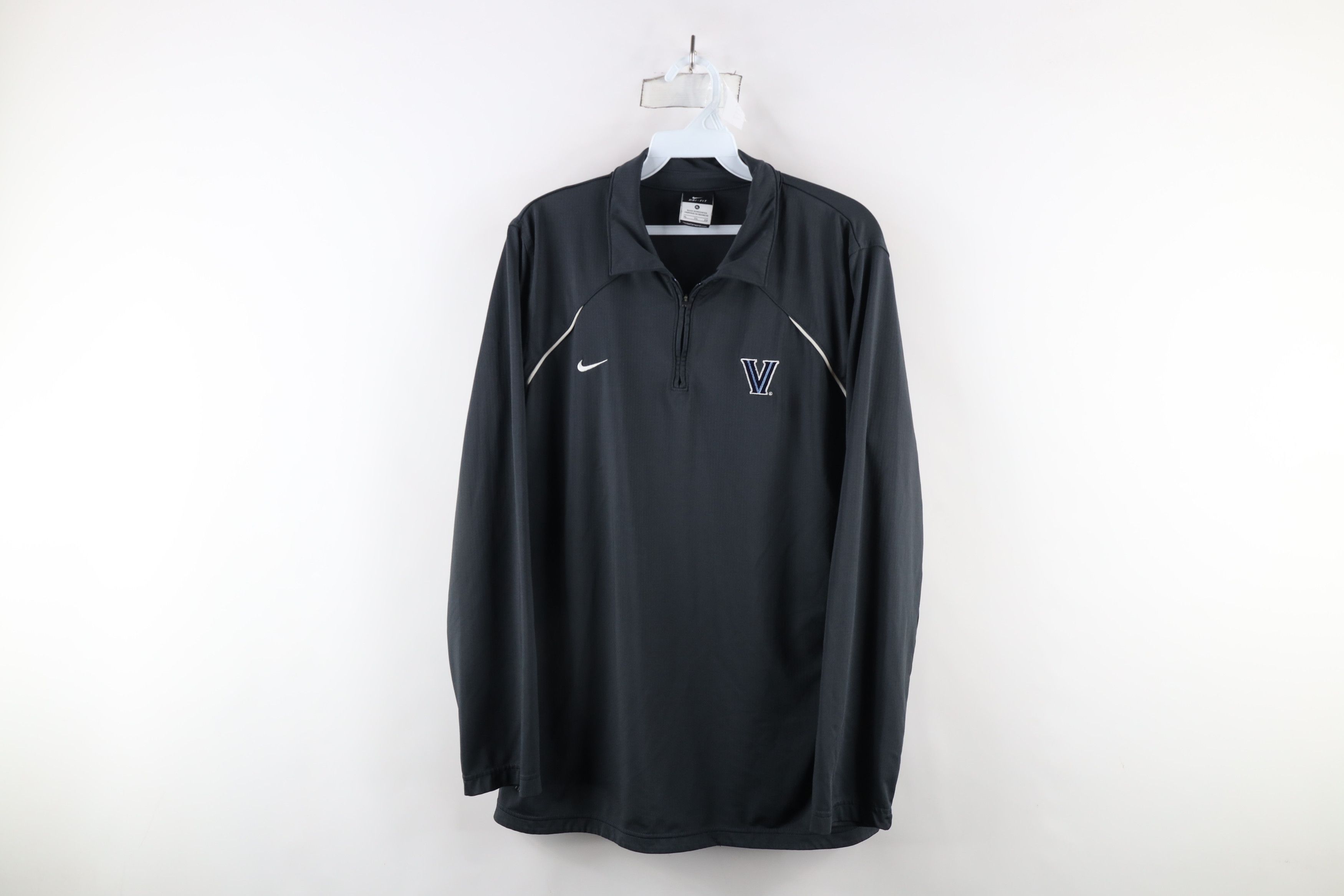 Nike × Vintage Nike Mini Swoosh Villanova University Half Zip Polo Shirt Size XL / US 12-14 / IT 48-50 - 1 Thumbnail