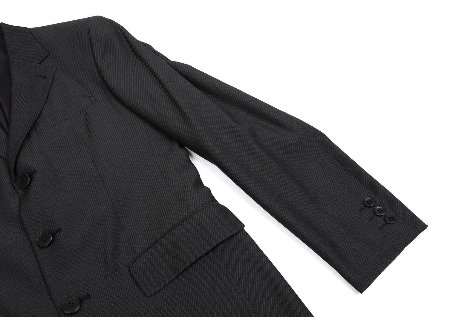 Jean Paul Gaultier Wool Acrylic Diagonal Stripe Jacket in Grey Size 44 Size US S / EU 44-46 / 1 - 6 Thumbnail