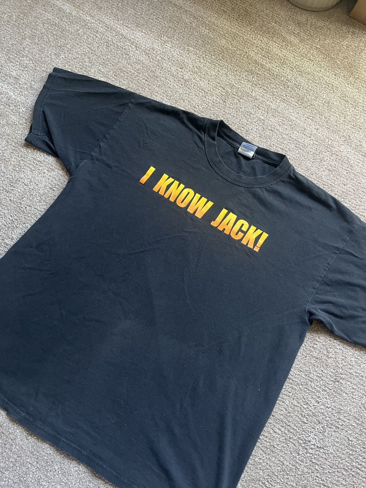 Vintage VTG 00’s / Y2K Jack Daniel’s Whiskey Faded Black Tee Size US XL / EU 56 / 4 - 2 Thumbnail