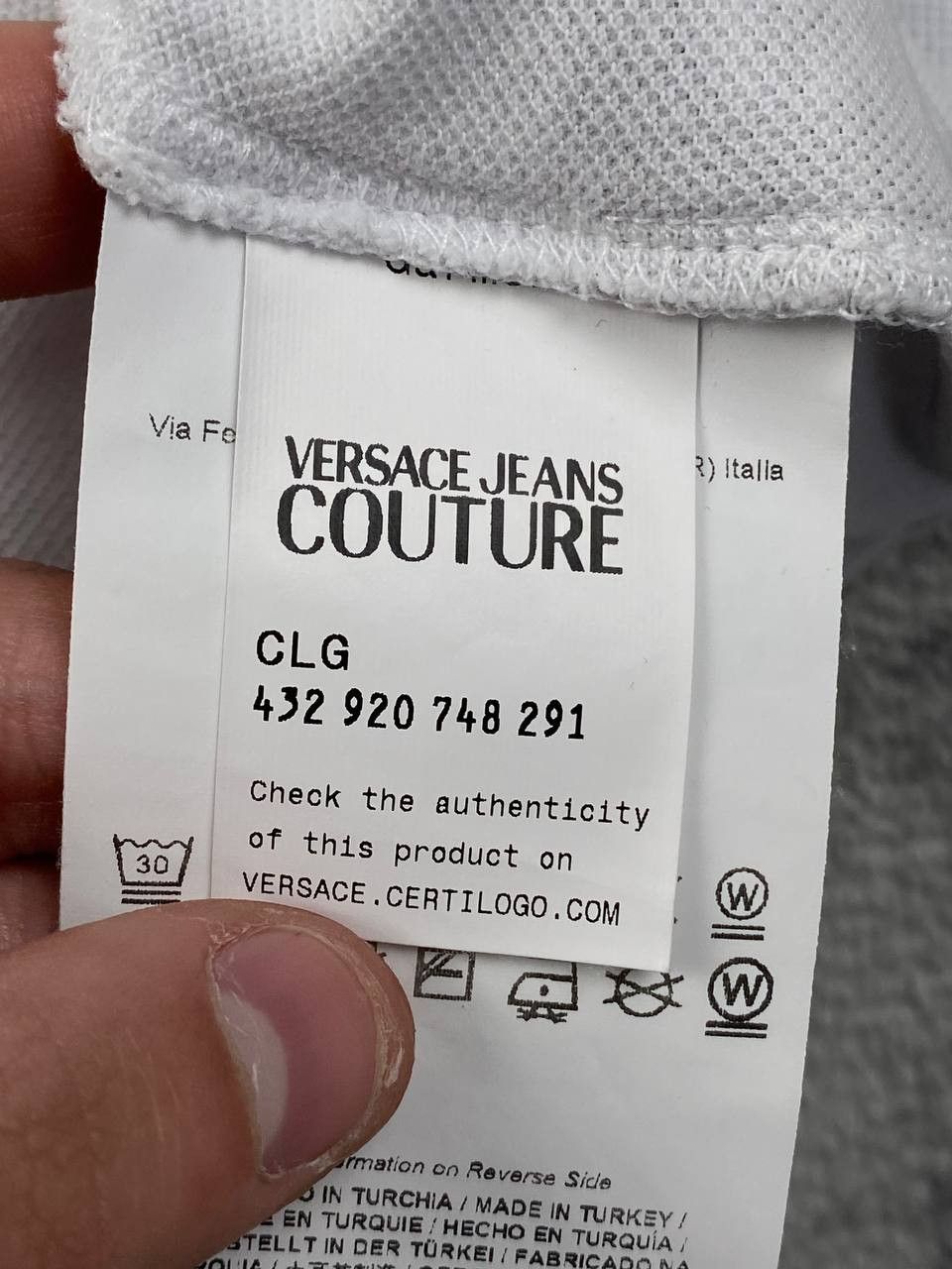Versace Versace Jeans Couture Baroque Print Polo Shirt Men Size M Size US M / EU 48-50 / 2 - 10 Thumbnail