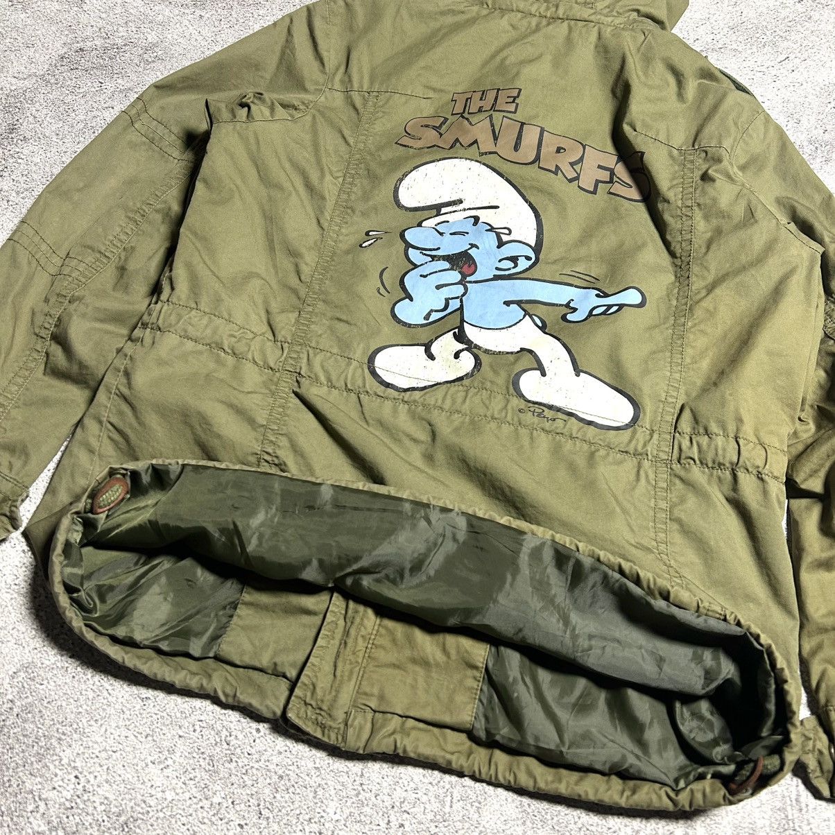 Cartoon Network Vintage M65 Jacket Whole Hauss THE SMURFS Size US L / EU 52-54 / 3 - 22 Thumbnail