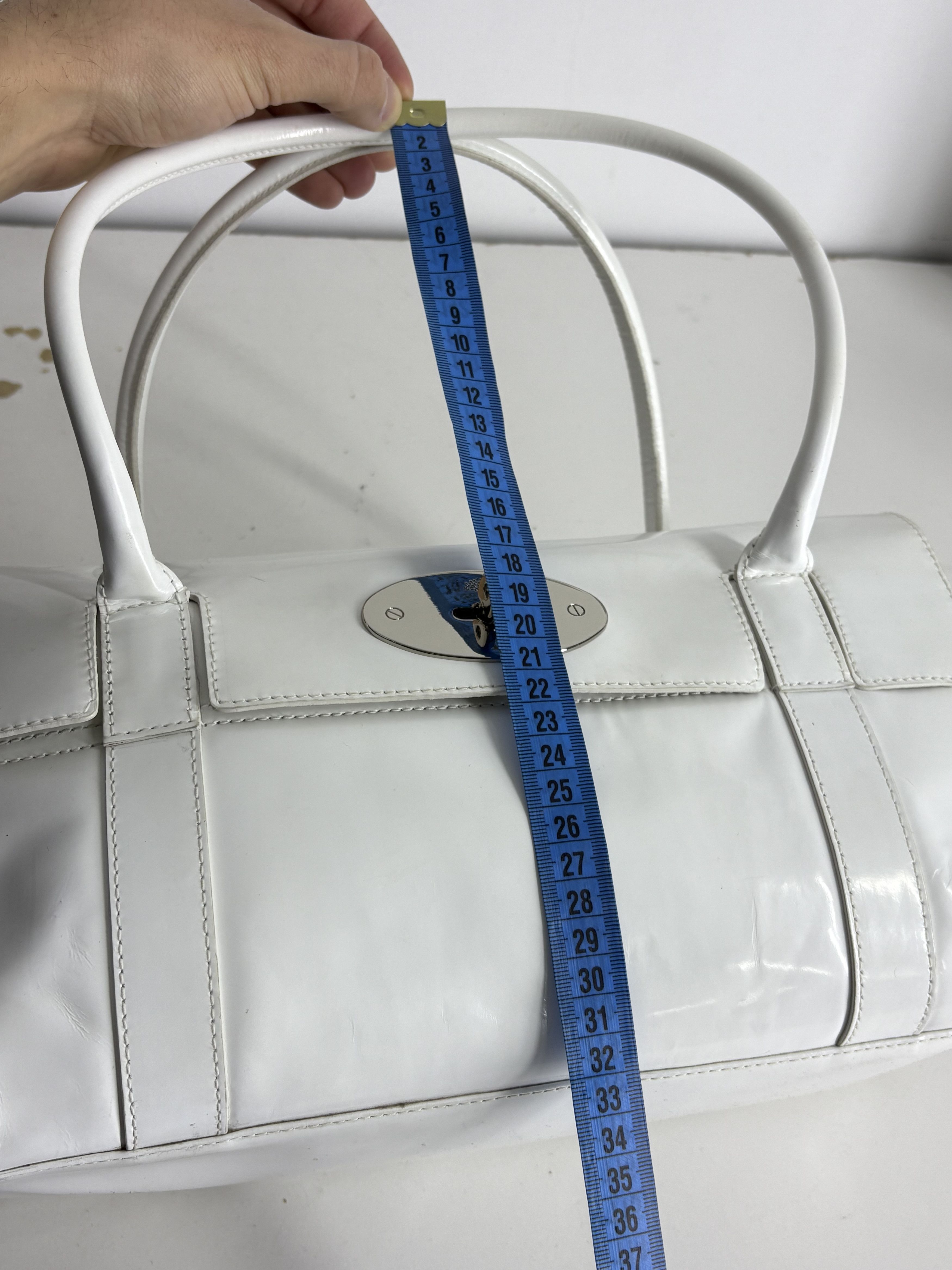 Mulberry Mulberry Bayswater White Leather Bag Size ONE SIZE - 7 Thumbnail