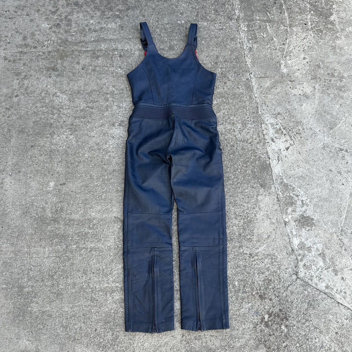 Vintage Vintage Moto Leather Pants Overalls Size 44 Style USA 00s Size 30" / US 8 / IT 44 - 2 Thumbnail