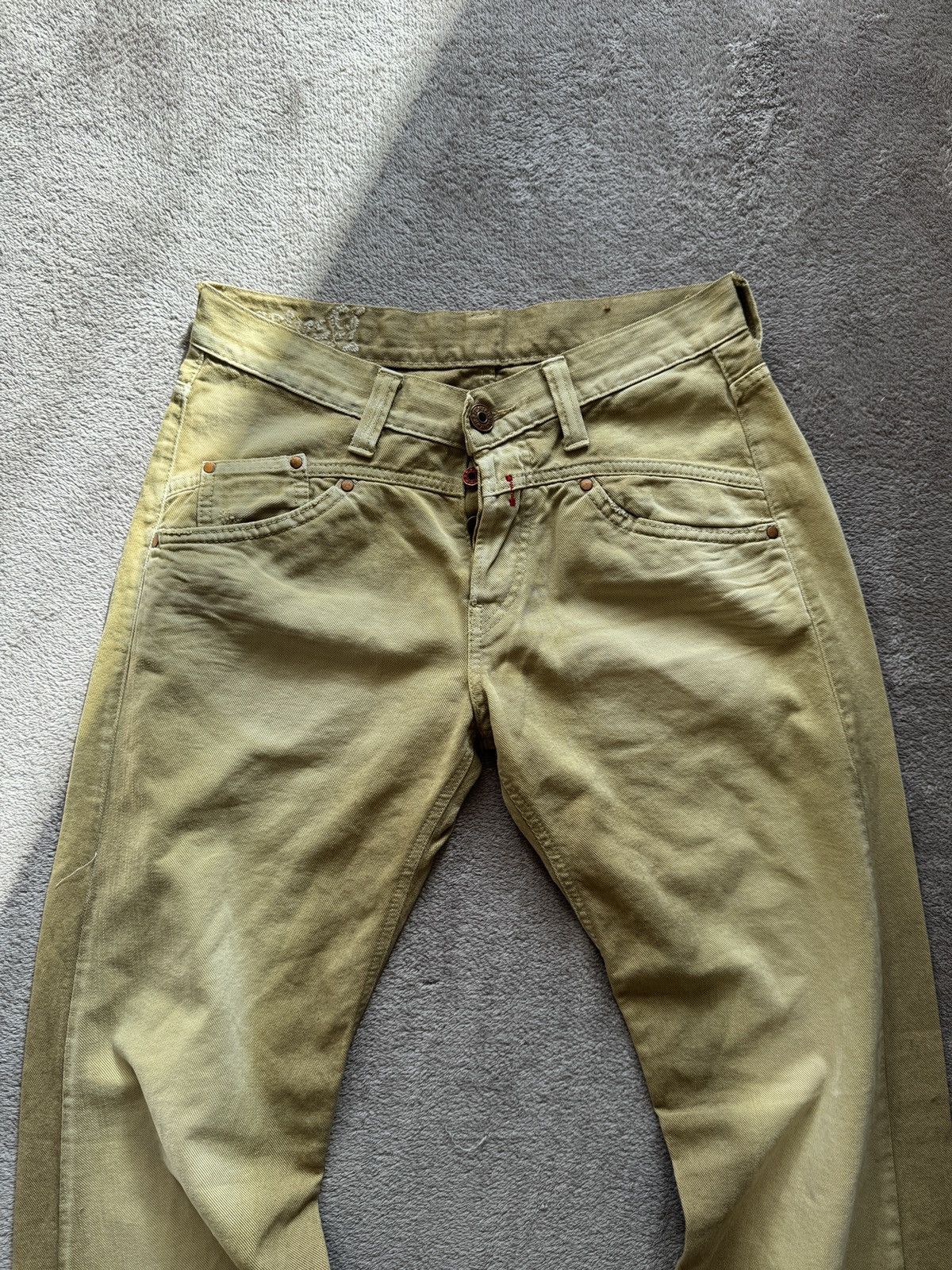 Japanese Brand Replay Y2K Jeans Grunge Mudwash Denim vintage straight faded Size US 30 / EU 46 - 3 Thumbnail