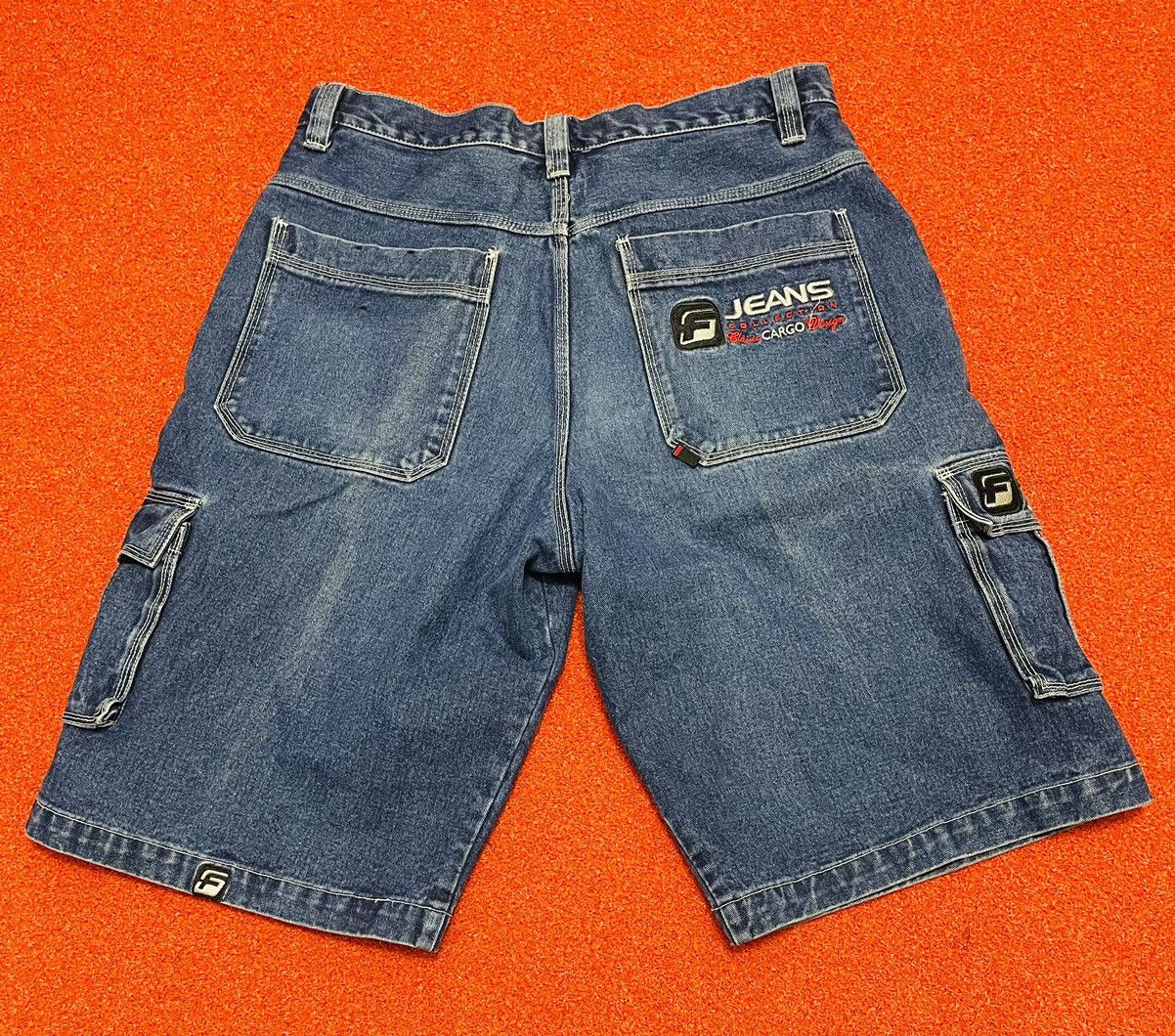 Fubu × Vintage Fubu Jeans Mens Cargo Dark Wash Denim Baggy Hip Hop Size US 38 / EU 54 - 1 Thumbnail