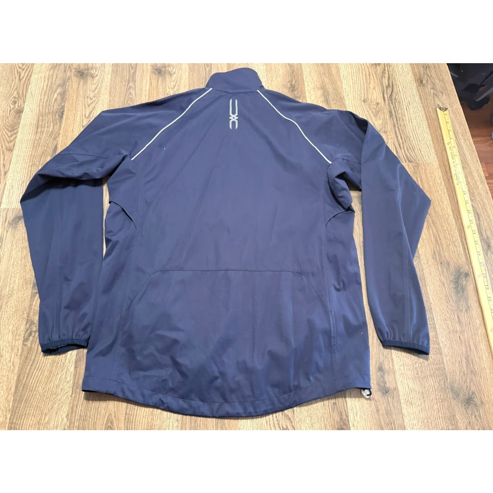 Mizuno Mizuno Jacket Mens Size Medium Blue Athletic Full Zip Long Sleeve Outdoor Windbreaker, Regular Fit, Solid, Polyester, Full Zip, Outdoor Activewear Size US M / EU 48-50 / 2 - 2 Thumbnail