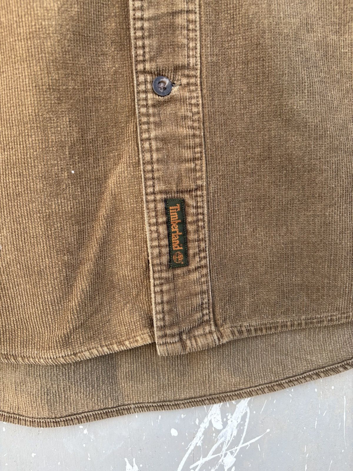 Timberland Vintage 90s‼️ Sun Faded Timberland Workwear Corduroy Shirts Size US S / EU 44-46 / 1 - 5 Thumbnail