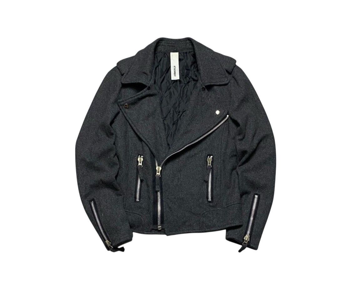 Isamu Katayama Backlash Attachment bikers wool jacket Size US M / EU 48-50 / 2 - 3 Thumbnail