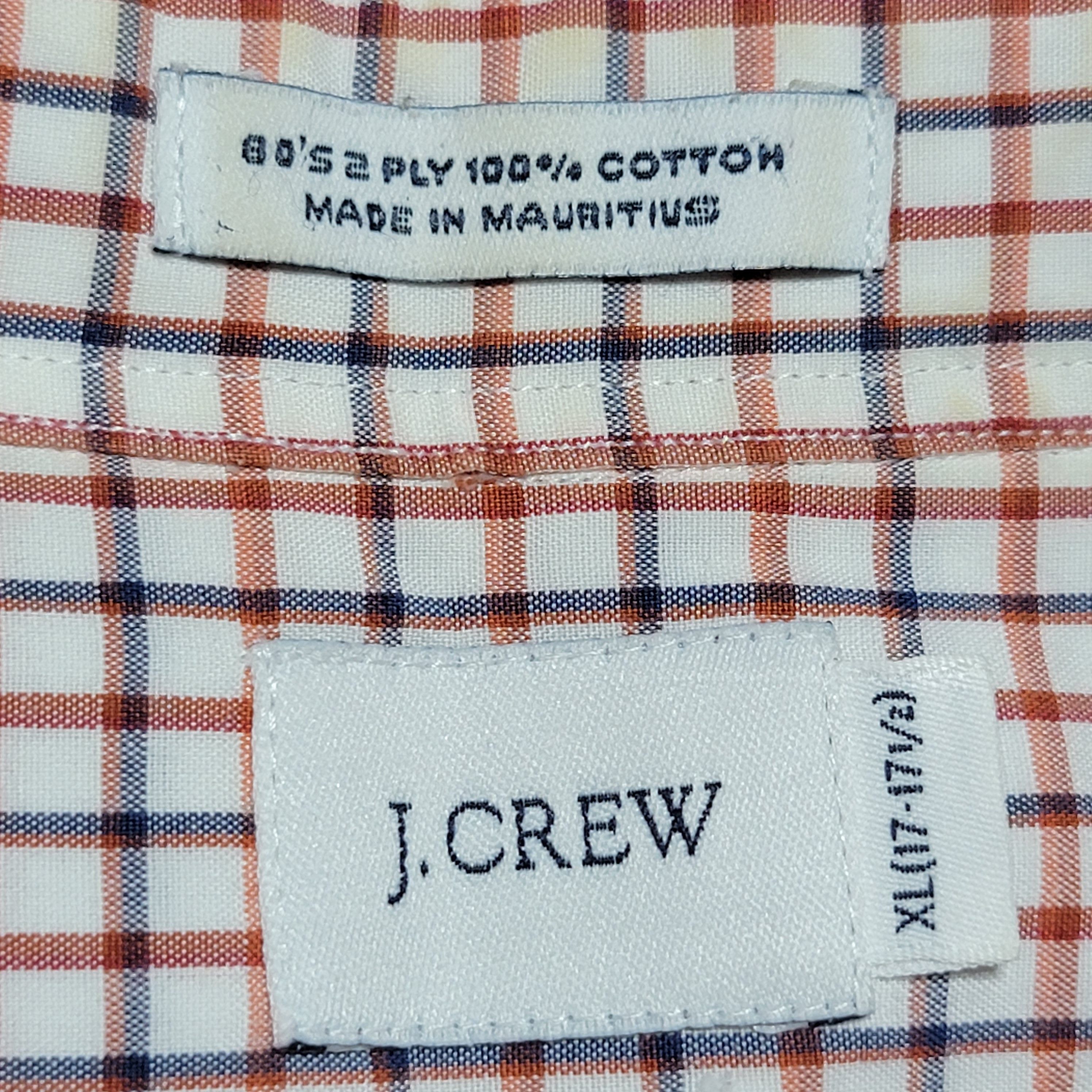 J.Crew J. Crew Full Button LS Shirt Grid - Size XL (17x171/2) Size US XL / EU 56 / 4 - 5 Thumbnail